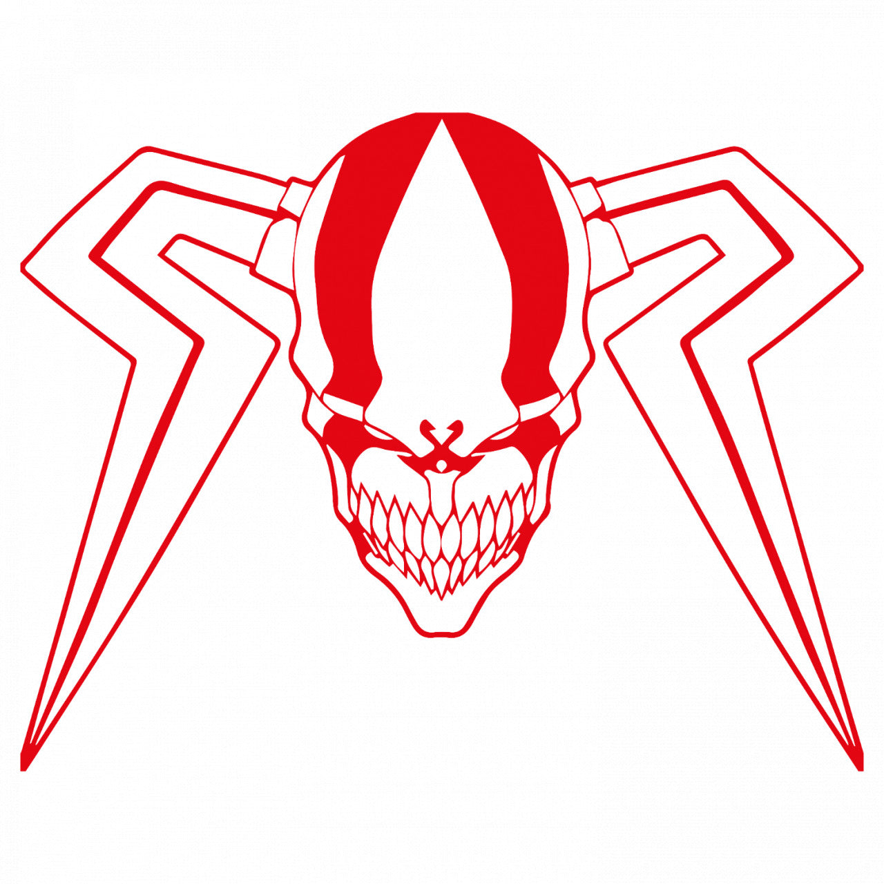 Set 4 bucati, Sticker decorativ, Masca Ichigo Hollow Bleach, Rezistent la apa, NO10000, 10 cm, Multicolor