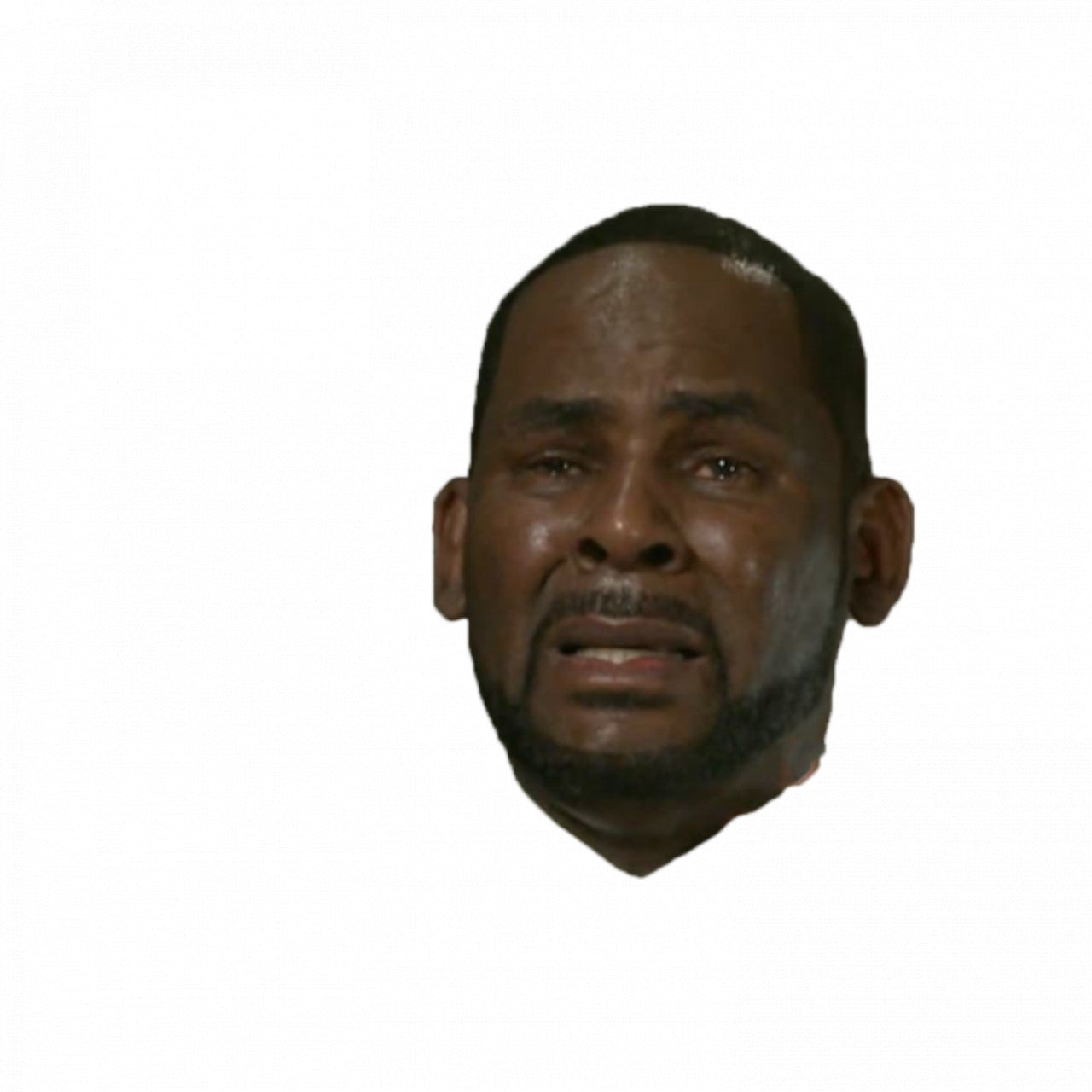 Set 4 bucati, Sticker decorativ, Meme R Kelly suparat si cu ochii in lacrimi, Rezistent la apa, NO10056, 10 cm, Multicolor