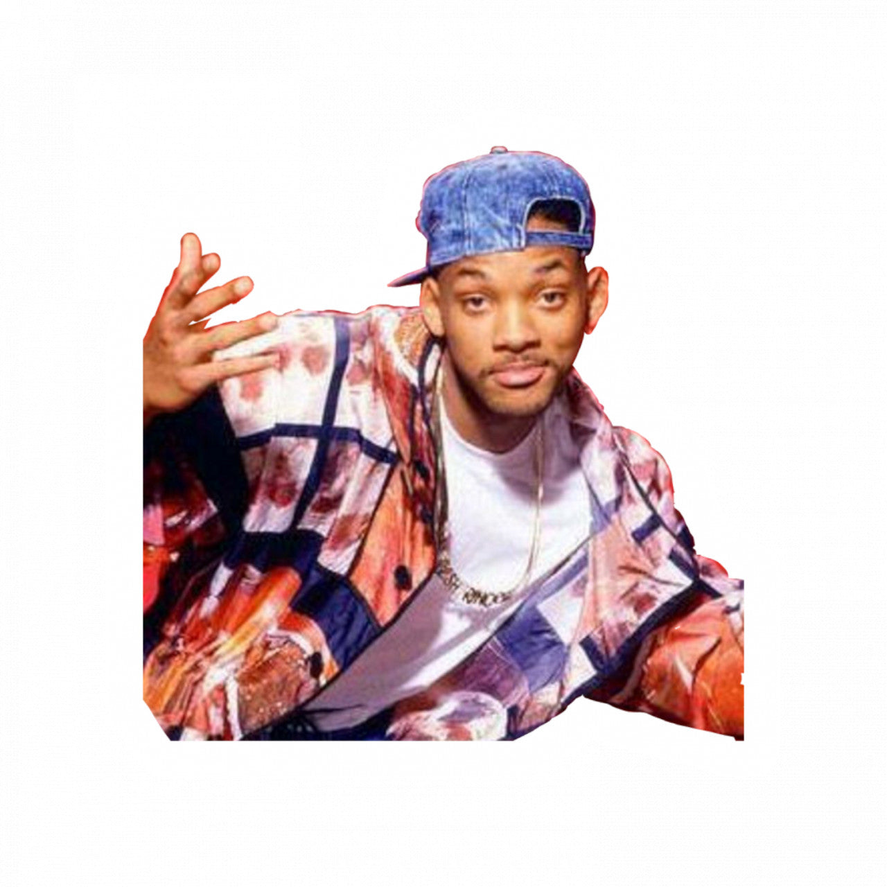 Set 4 bucati, Sticker decorativ, Meme Will Smith danseaza, Rezistent la apa, NO10069, 10 cm, Multicolor
