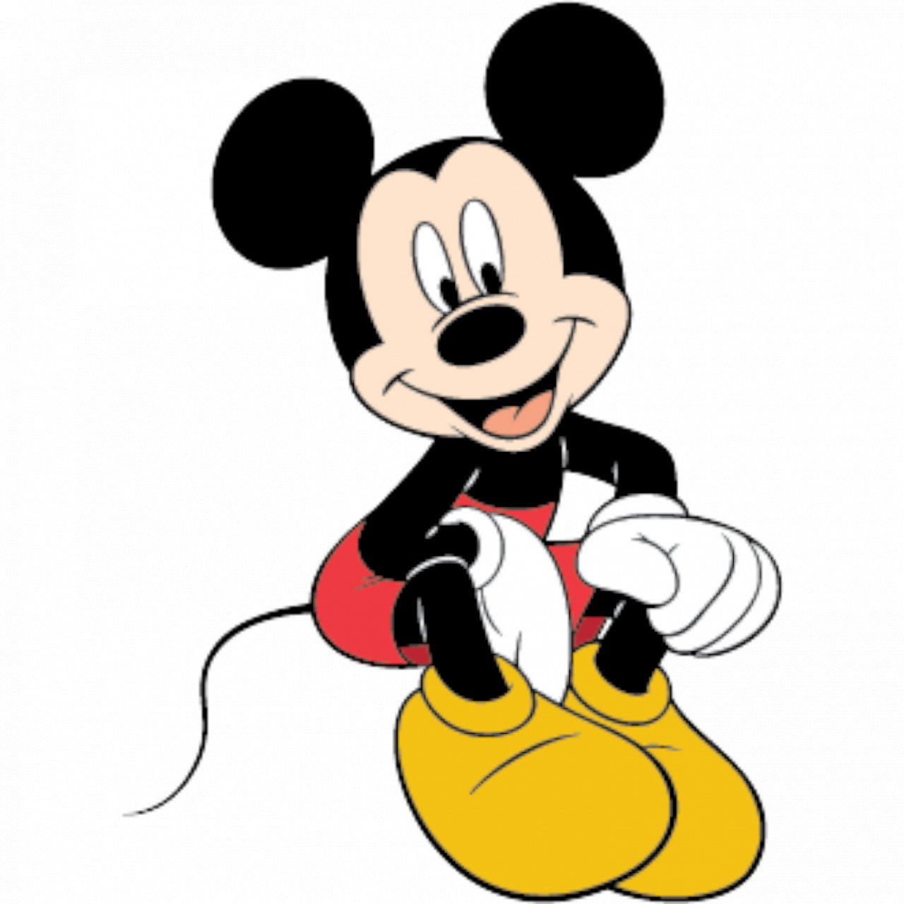 Set 4 bucati, Sticker decorativ, Michey se odihneste, Rezistent la apa, NO8092, 10 cm, Multicolor