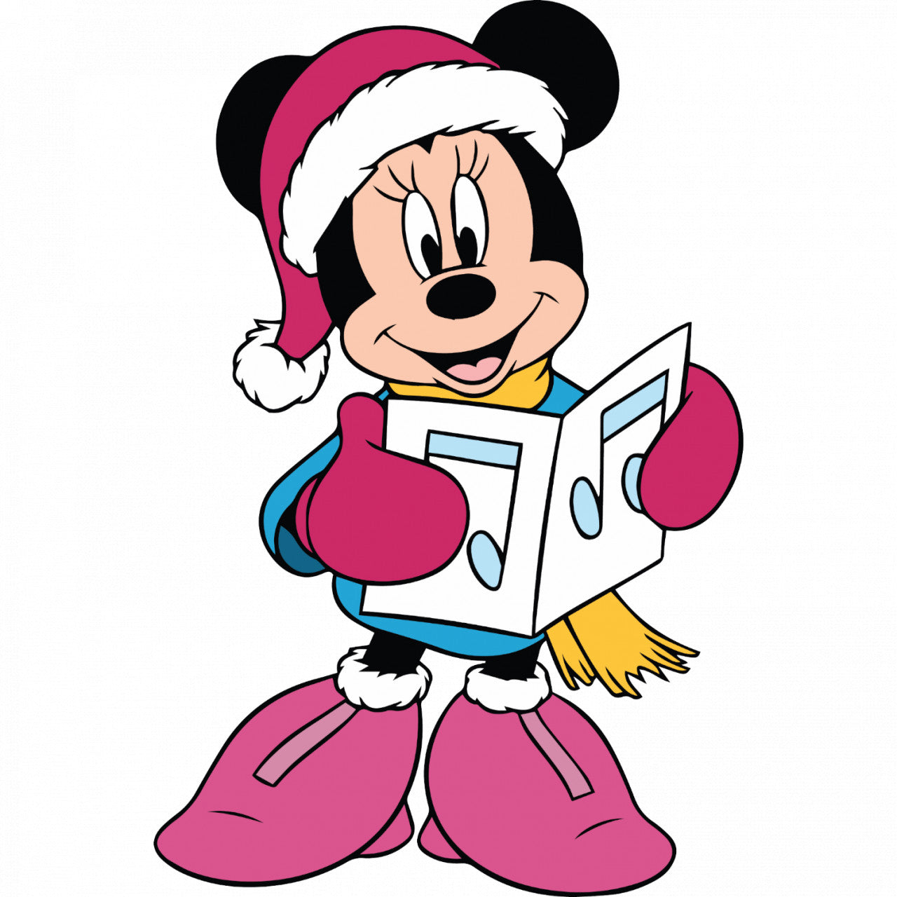 Set 4 bucati, Sticker decorativ, Mickey citind, Rezistent la apa, NO8094, 10 cm, Multicolor