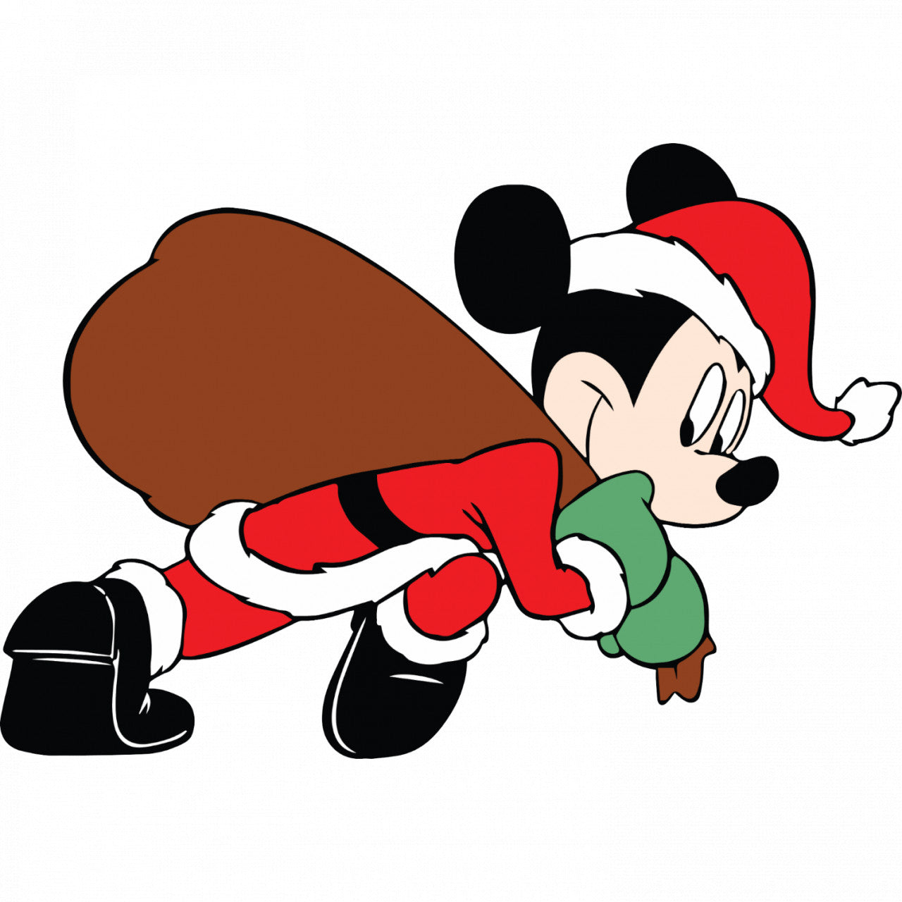 Set 4 bucati, Sticker decorativ, Mickey Mouse incarcat cu jucarii, Rezistent la apa, NO8113, 10 cm, Multicolor