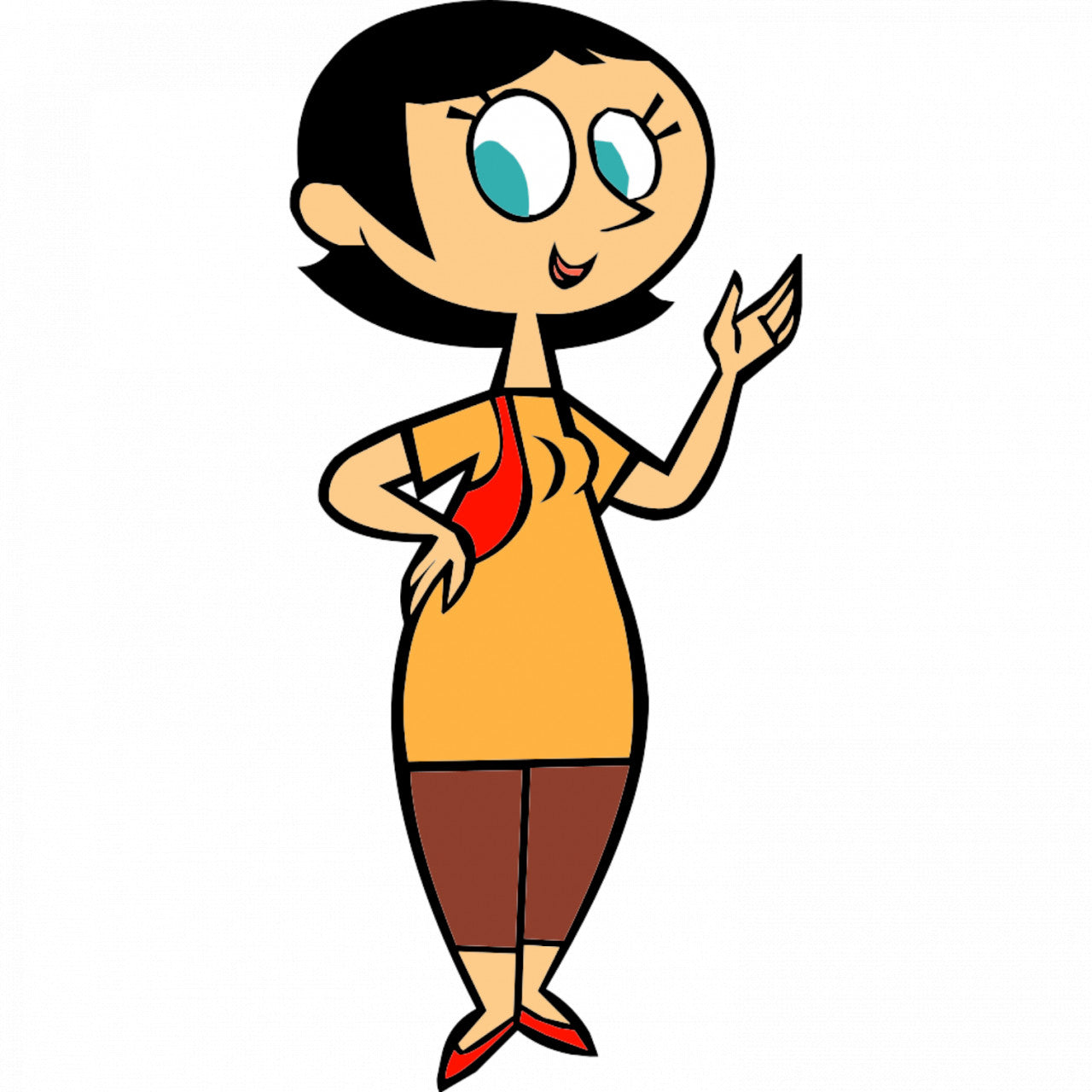 Set 4 bucati, Sticker decorativ, Miss Keane The Powerpuff Girls, Rezistent la apa, NO8170, 10 cm, Multicolor