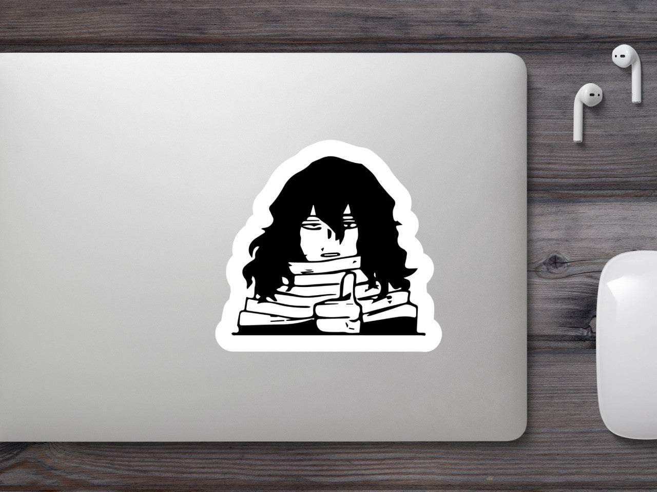 Set 4 bucati, Sticker decorativ, My Hero Academia Sh��ta Aizawa anime, Rezistent la apa, NO8219, 10 cm, Multicolor