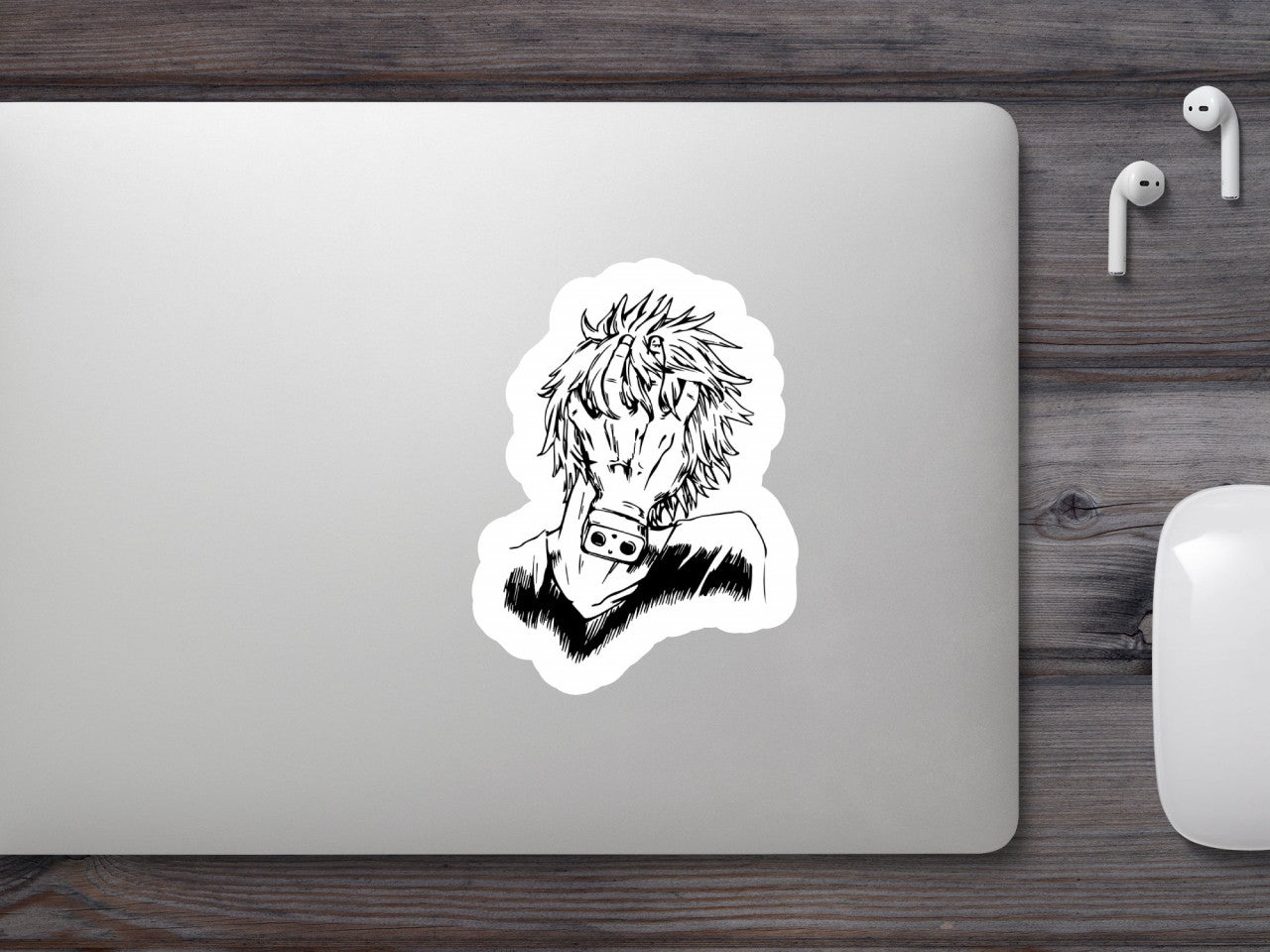 Set 4 bucati, Sticker decorativ, My Hero Tomura Shigaraki, Rezistent la apa, NO8228, 10 cm, Multicolor