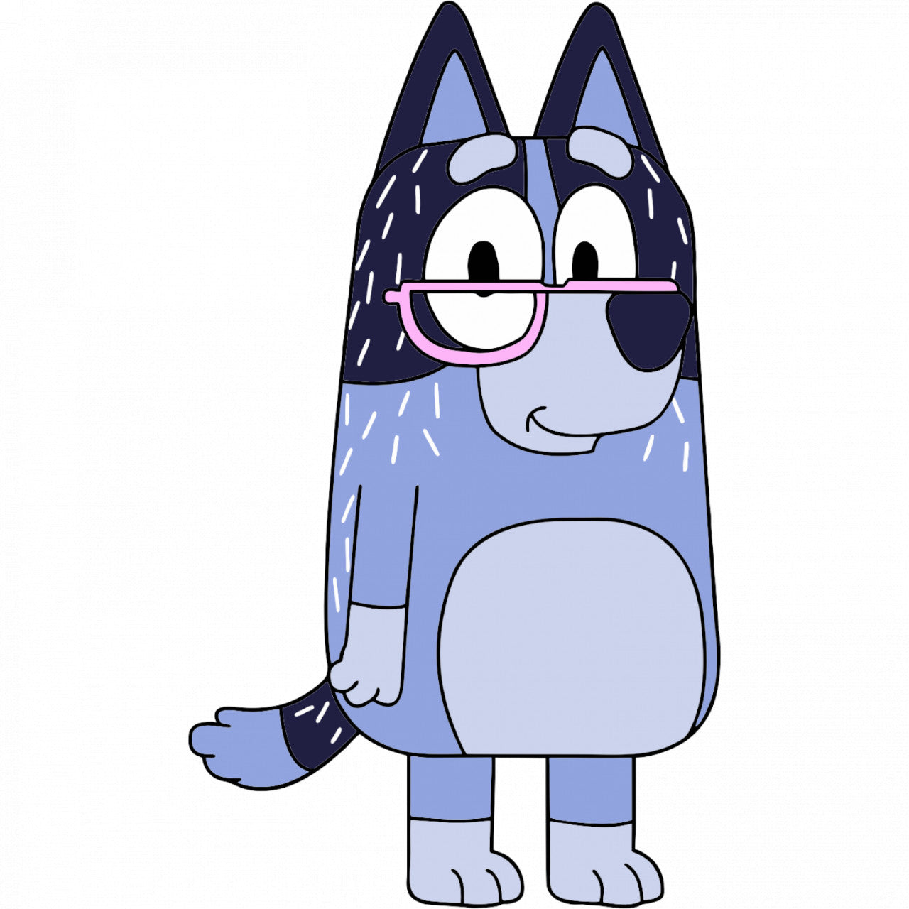 Set 4 bucati, Sticker decorativ, Nana Heeler Bluey, Rezistent la apa, NO8236, 10 cm, Multicolor