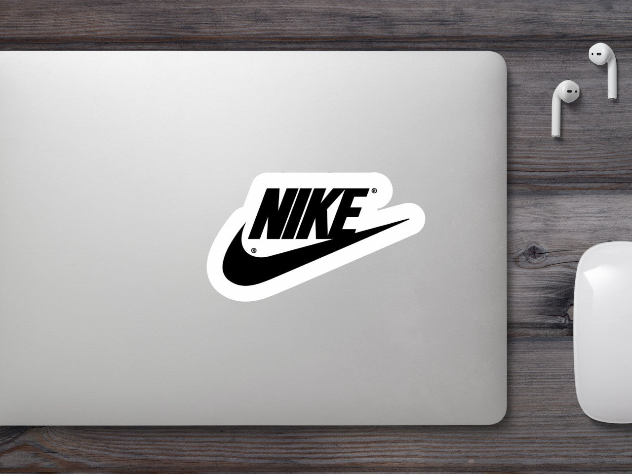 Set 4 bucati, Sticker decorativ, Nike, Rezistent la apa, NO8249, 10 cm, Multicolor