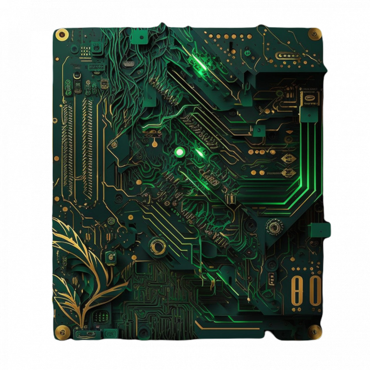 Set 4 bucati, Sticker decorativ, Placa cu microcipuri, Rezistent la apa, NO7523, 10 cm, Multicolor