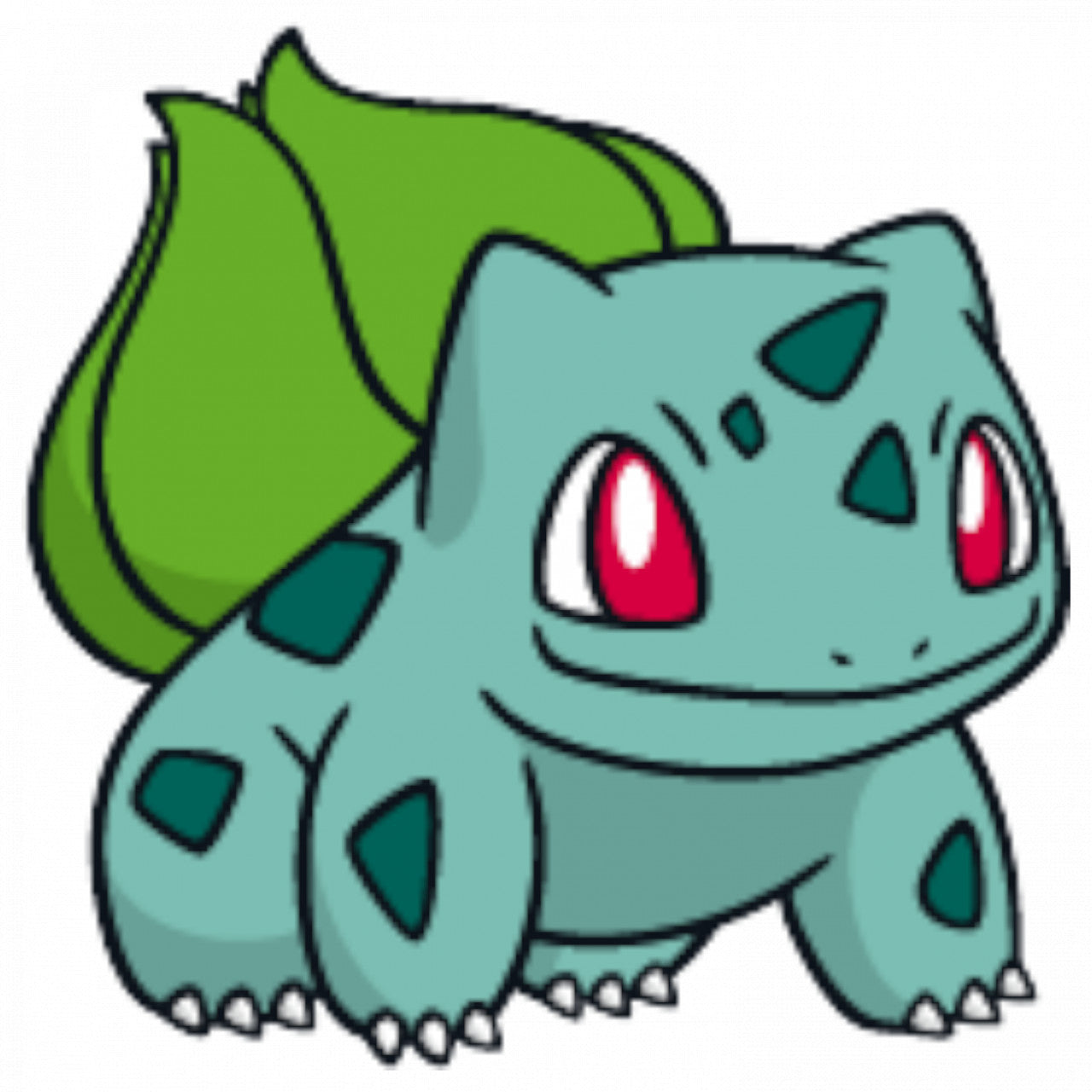 Set 4 bucati, Sticker decorativ, Pokemon Bulbasaur copil, Rezistent la apa, NO7549, 10 cm, Multicolor