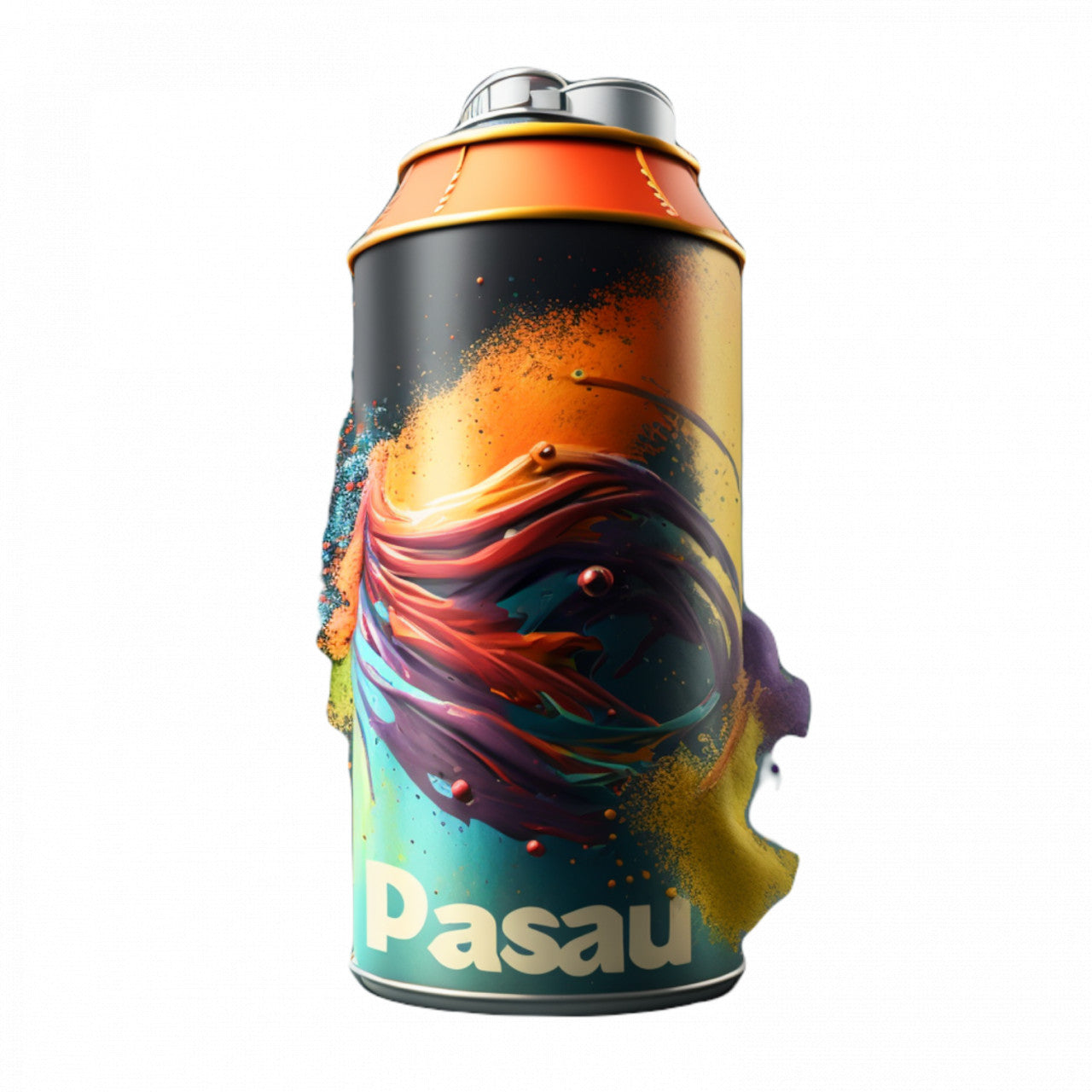 Set 4 bucati, Sticker decorativ, Spray cu vopsea pentru pictura, Rezistent la apa, NO8455, 10 cm, Multicolor