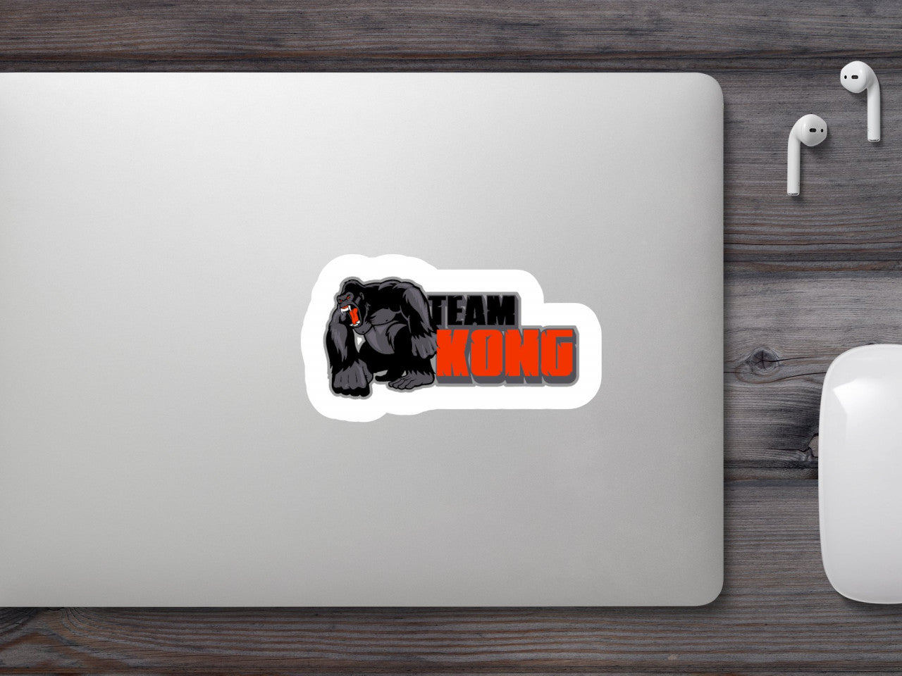 Set 4 bucati, Sticker decorativ, Team King Kong Godzilla, Rezistent la apa, NO9424, 10 cm, Multicolor