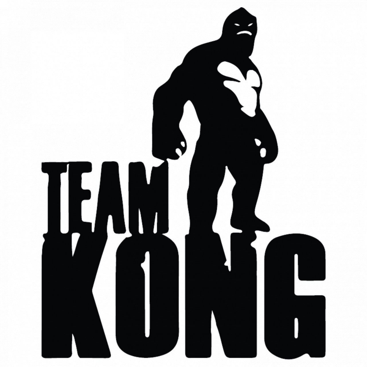 Set 4 bucati, Sticker decorativ, Team King Kong, Rezistent la apa, NO9559, 10 cm, Multicolor