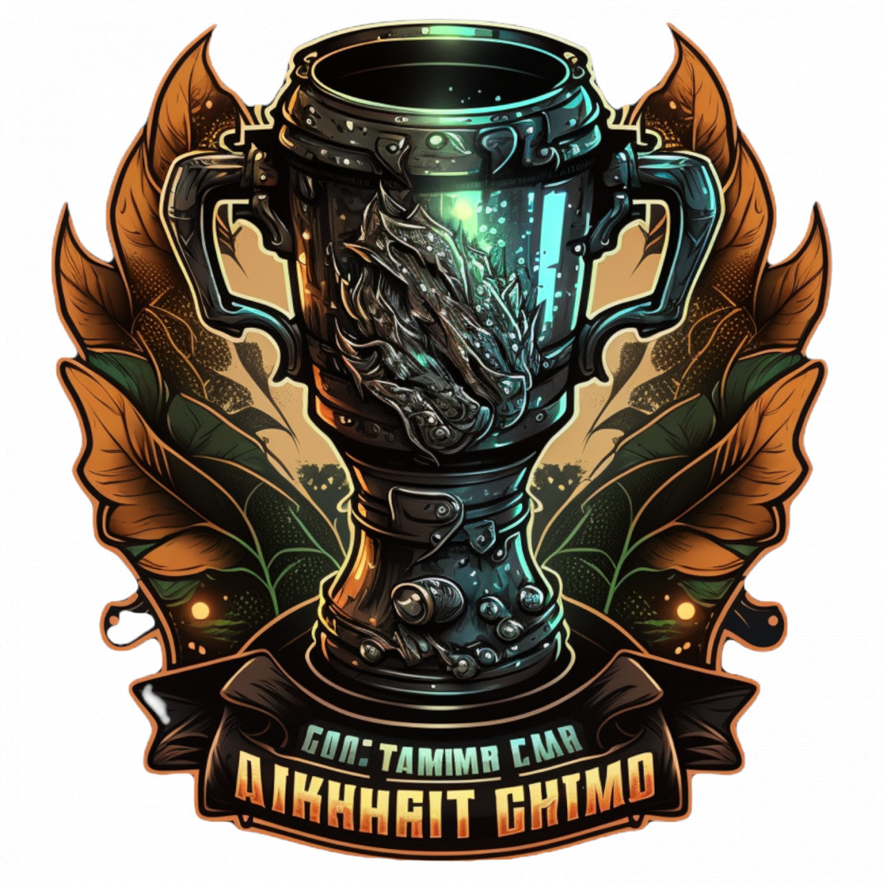 Set 4 bucati, Sticker decorativ, Trofeu intreceri pccupa, Rezistent la apa, NO7628, 10 cm, Multicolor