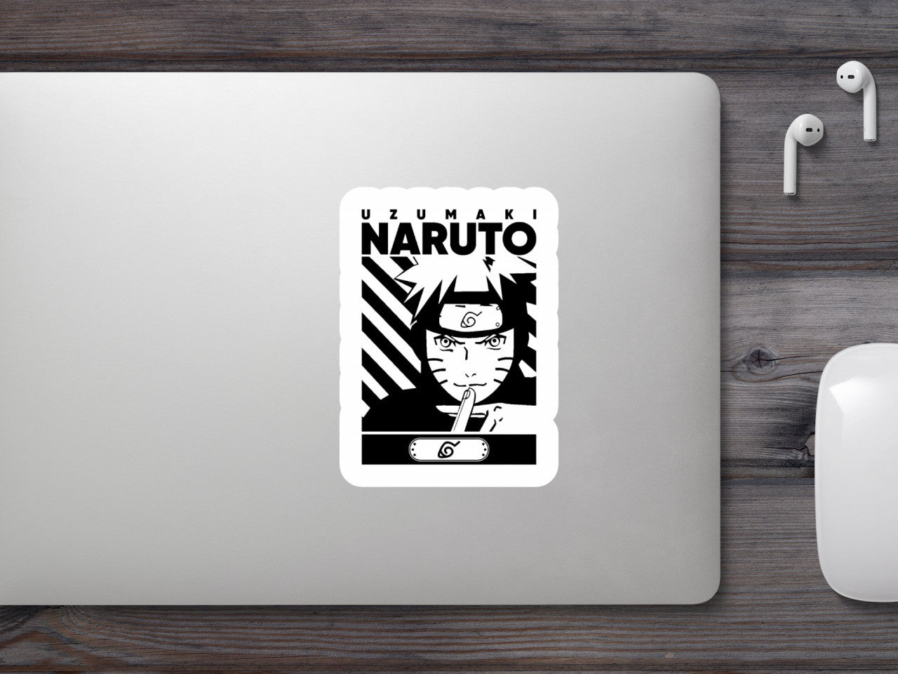 Set 4 bucati, Sticker decorativ, Uzumaki Naruto Anime, Rezistent la apa, NO8314, 10 cm, Multicolor