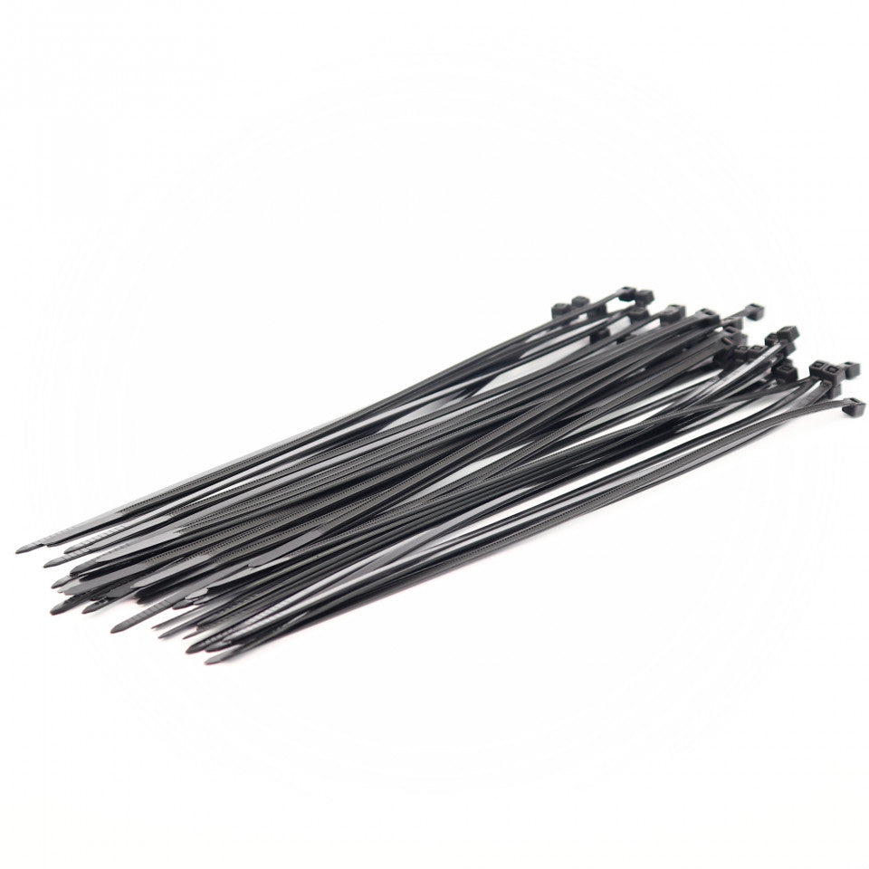 Set 40 buc, Soricei de Plastic, 250 x 3.6 mm, Negru