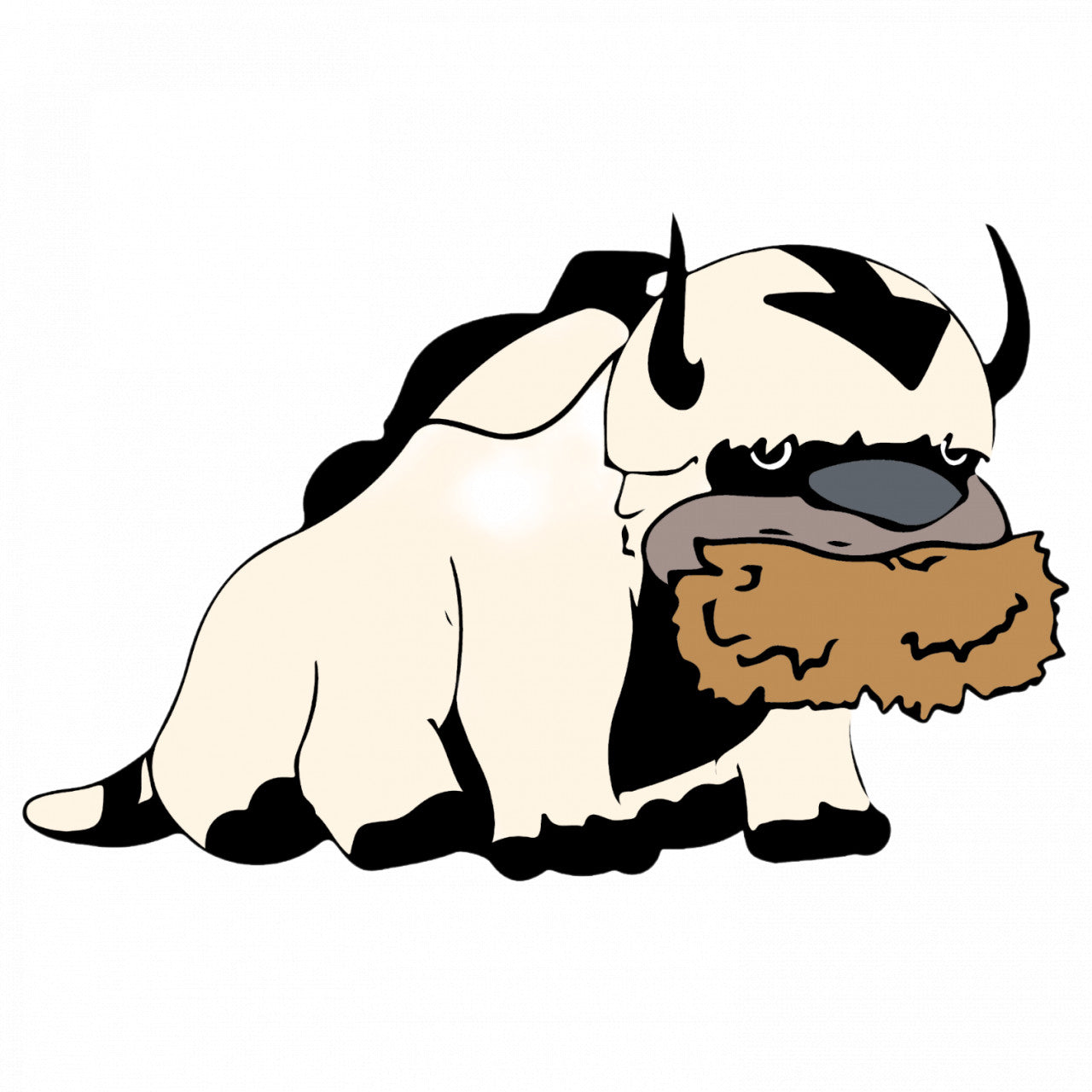 Set 5 bucati, Sticker decorativ, Aang Appa, Rezistent la apa, NO7894, 6 cm, Multicolor