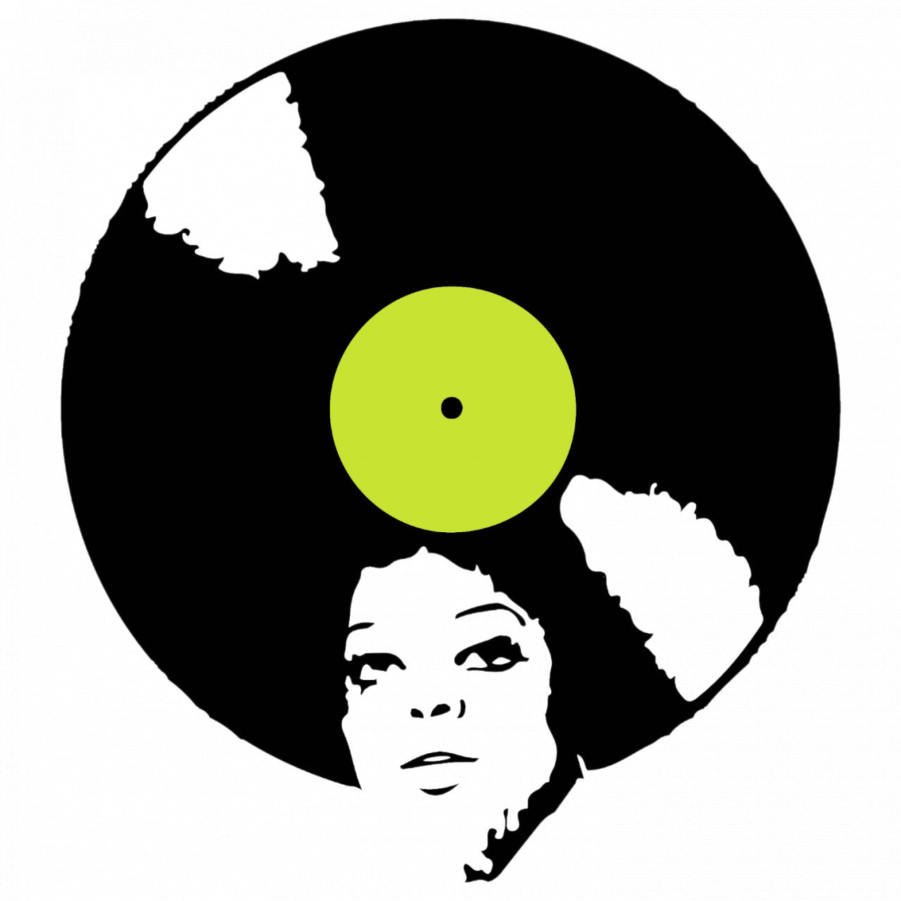 Set 5 bucati, Sticker decorativ, Afro Vinyl, Rezistent la apa, NO7915, 6 cm, Multicolor