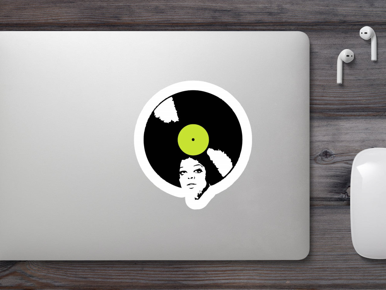 Set 5 bucati, Sticker decorativ, Afro Vinyl, Rezistent la apa, NO7915, 6 cm, Multicolor