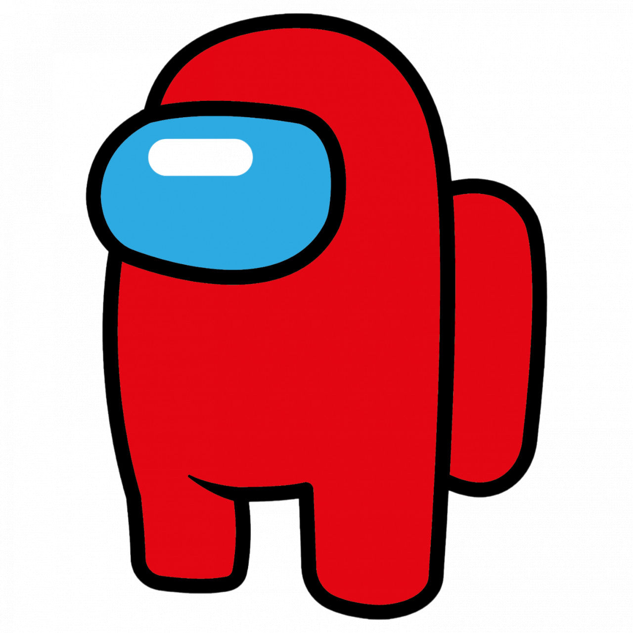 Set 5 bucati, Sticker decorativ, Among Us Funny-04, Rezistent la apa, NO7944, 6 cm, Multicolor