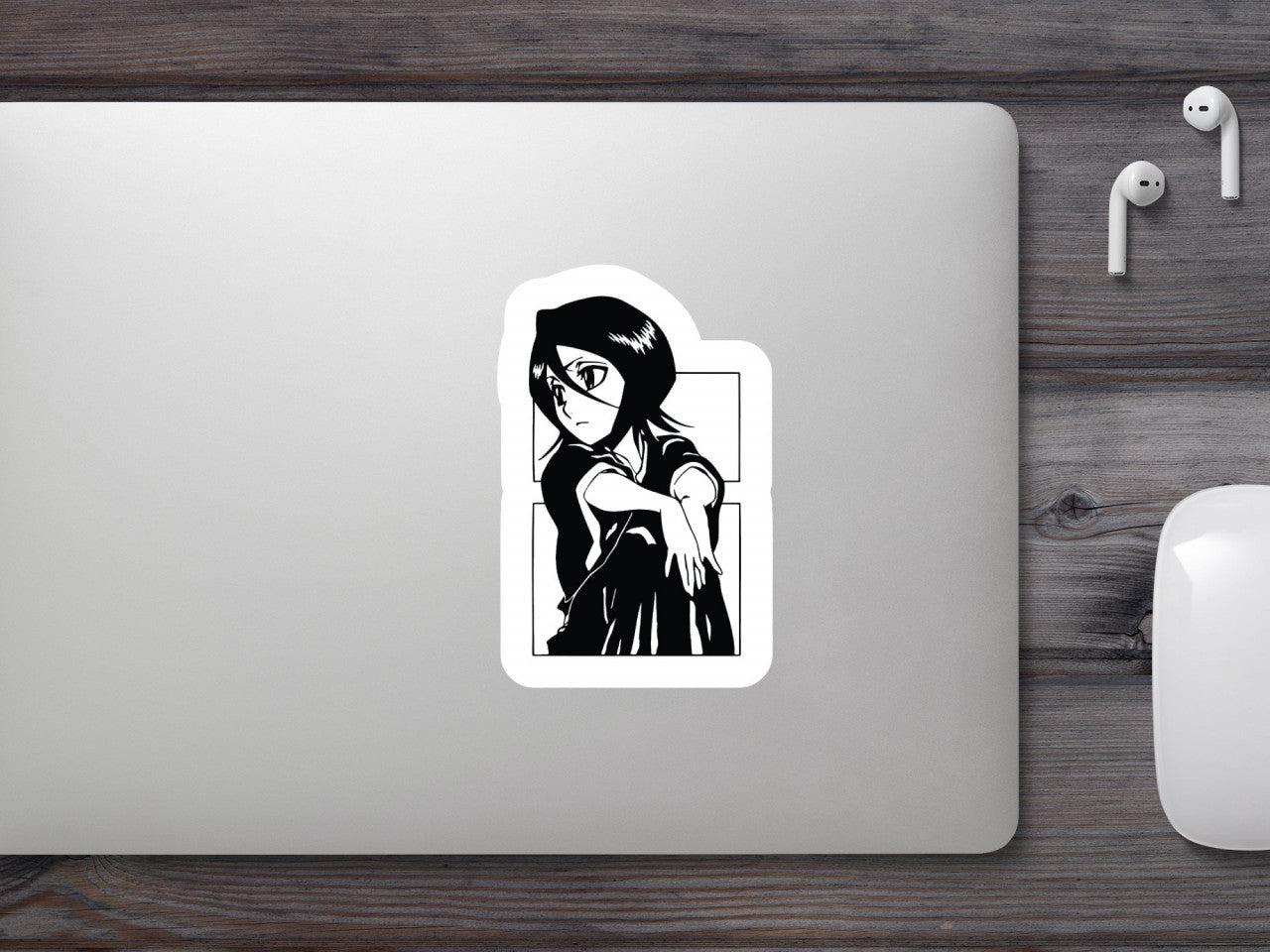 Set 5 bucati, Sticker decorativ, Anime Bleach Rukia Kuchiki, Rezistent la apa, NO7963, 6 cm, Multicolor