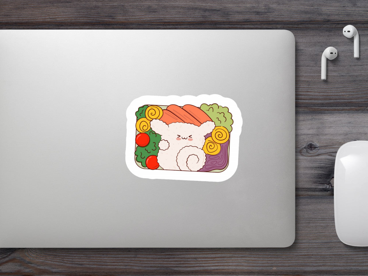 Set 5 bucati, Sticker decorativ, Bento gustos, Rezistent la apa, NO8509, 6 cm, Multicolor