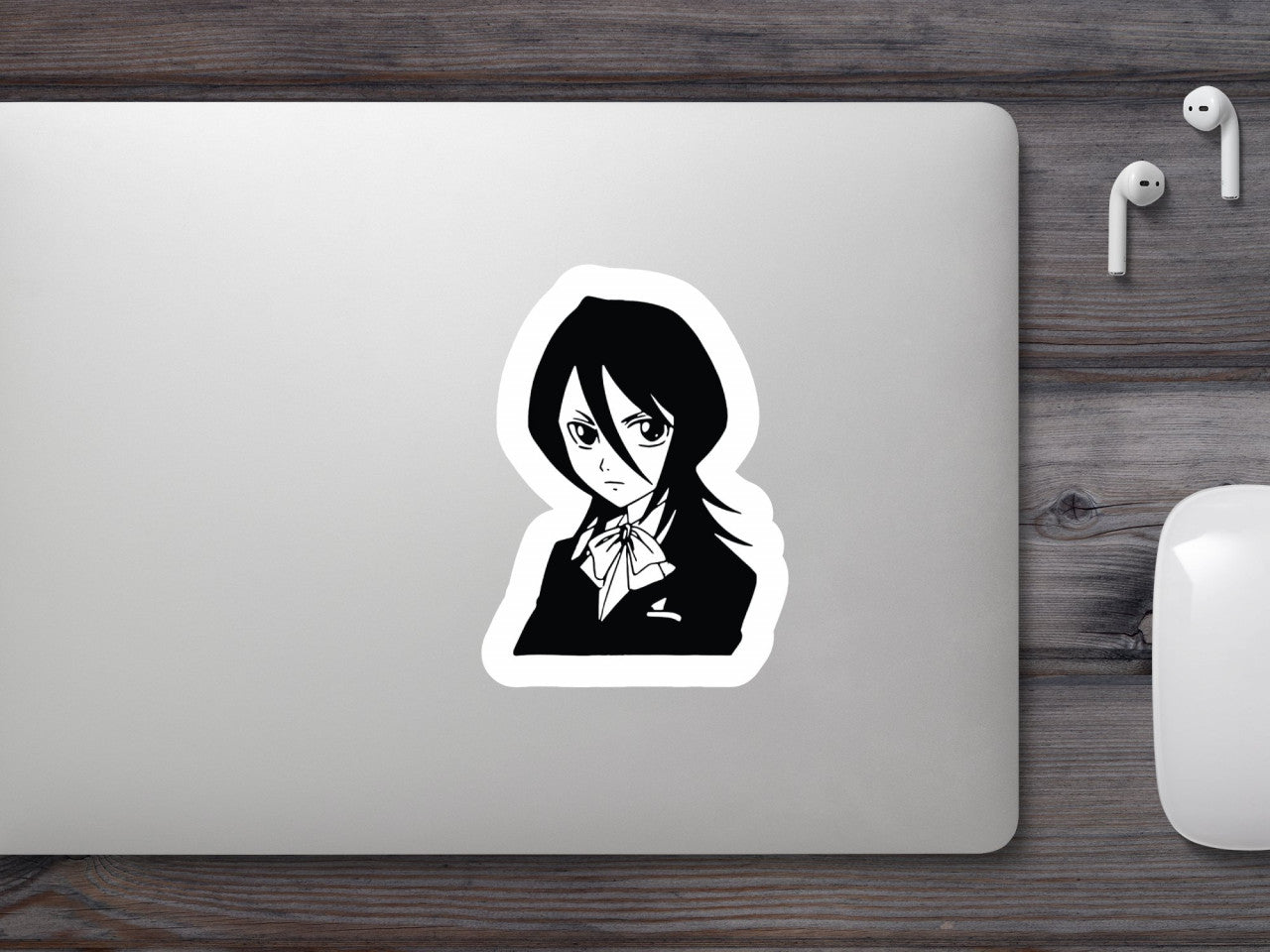 Set 5 bucati, Sticker decorativ, Bleach Anime Rukia Kuchiki, Rezistent la apa, NO8568, 6 cm, Multicolor