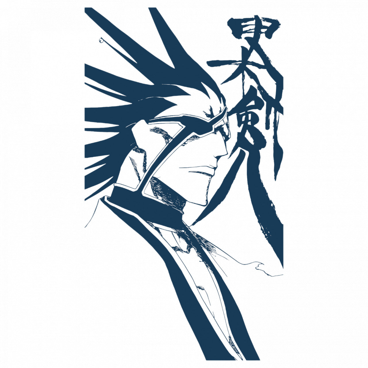 Set 5 bucati, Sticker decorativ, Bleach Kenpachi Zaraki Anime, Rezistent la apa, NO8575, 6 cm, Multicolor