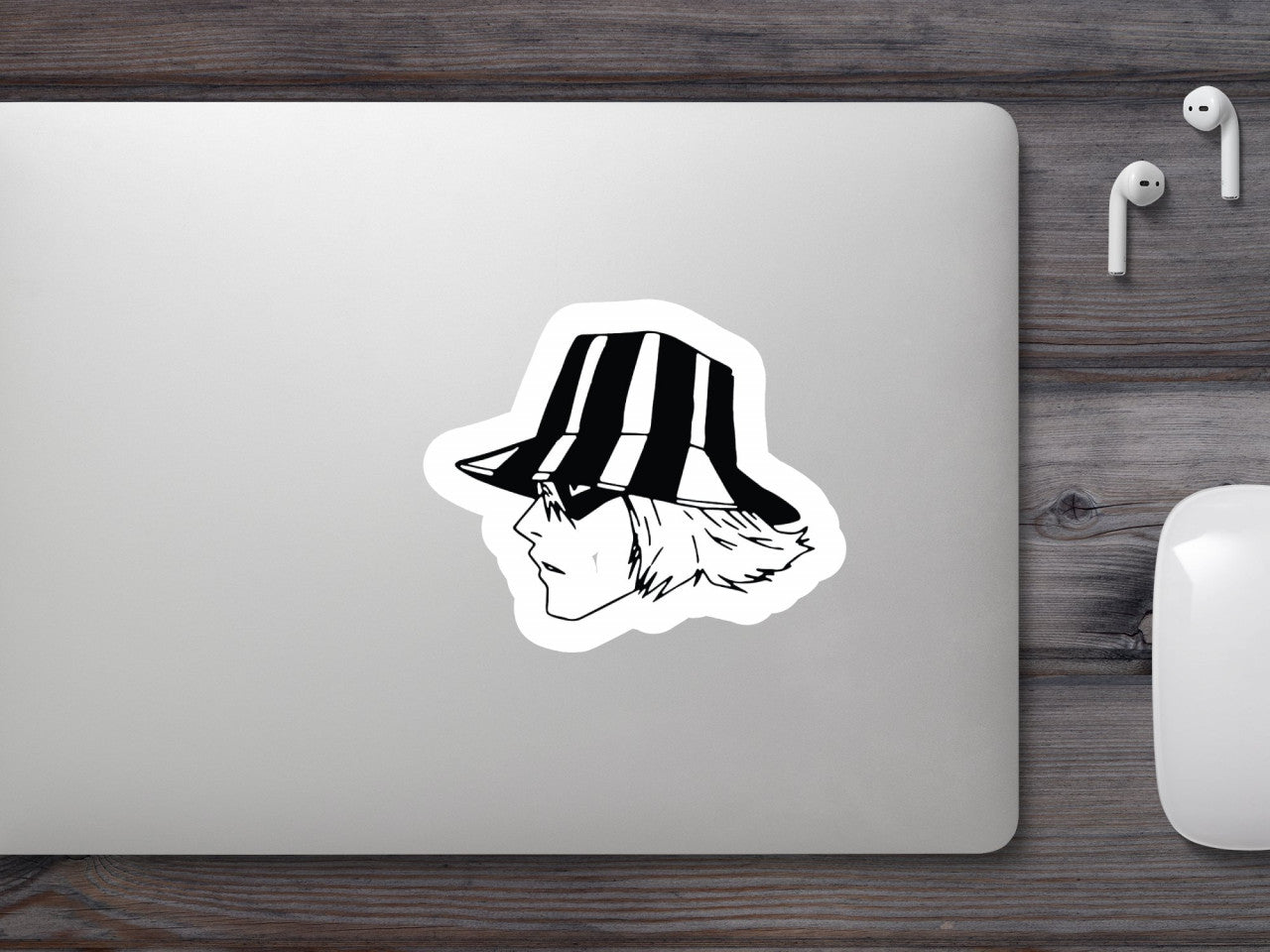 Set 5 bucati, Sticker decorativ, Bleach Kisuke Urahara Anime, Rezistent la apa, NO8576, 6 cm, Multicolor