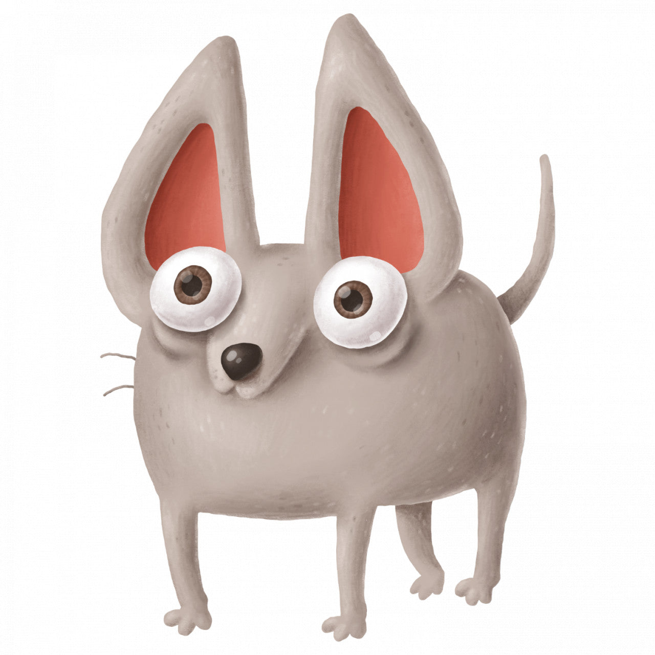 Set 5 bucati, Sticker decorativ, Chihuahua cu ochii mari, Rezistent la apa, NO8807, 6 cm, Multicolor