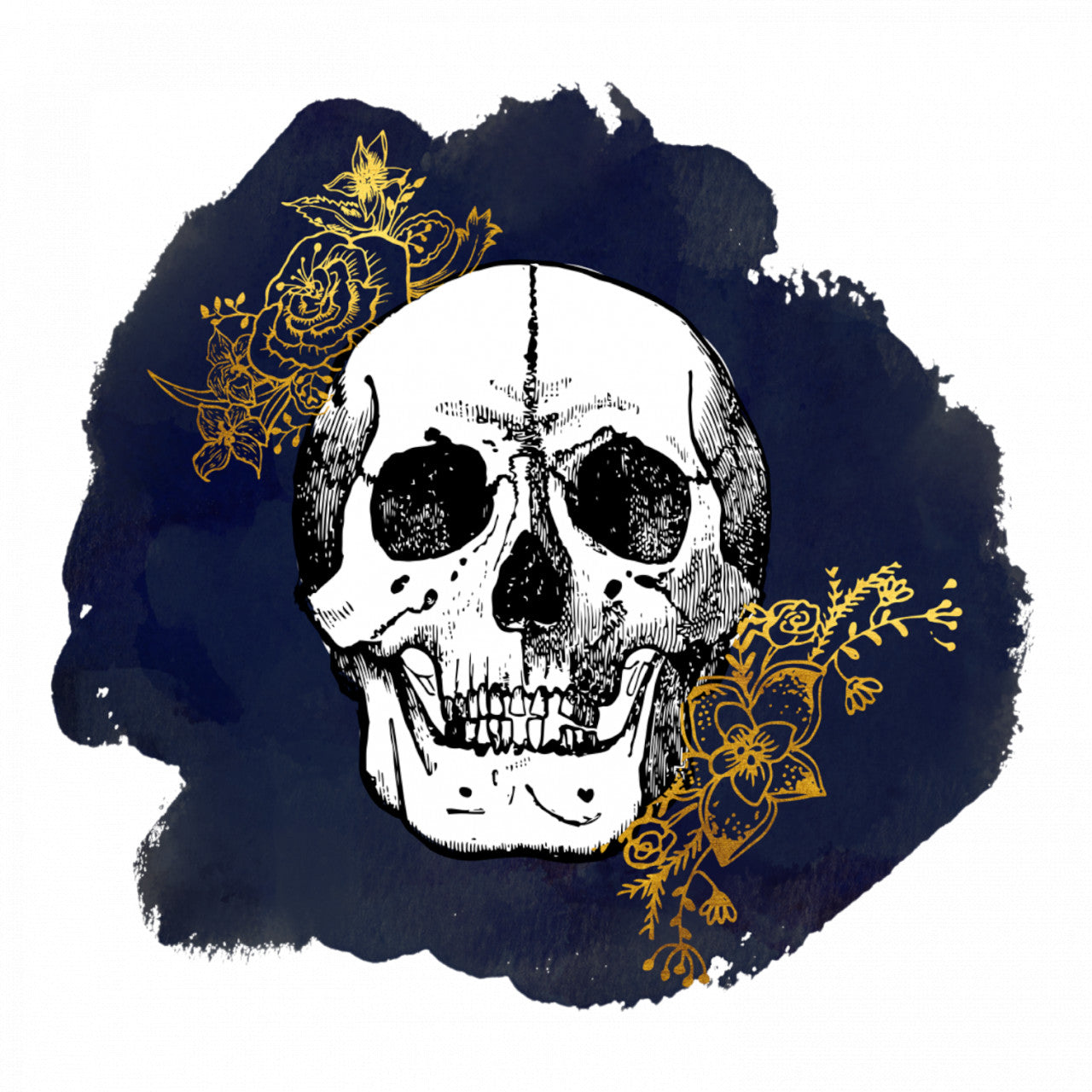 Set 5 bucati, Sticker decorativ, Craniu, Rezistent la apa, NO8928, 6 cm, Multicolor