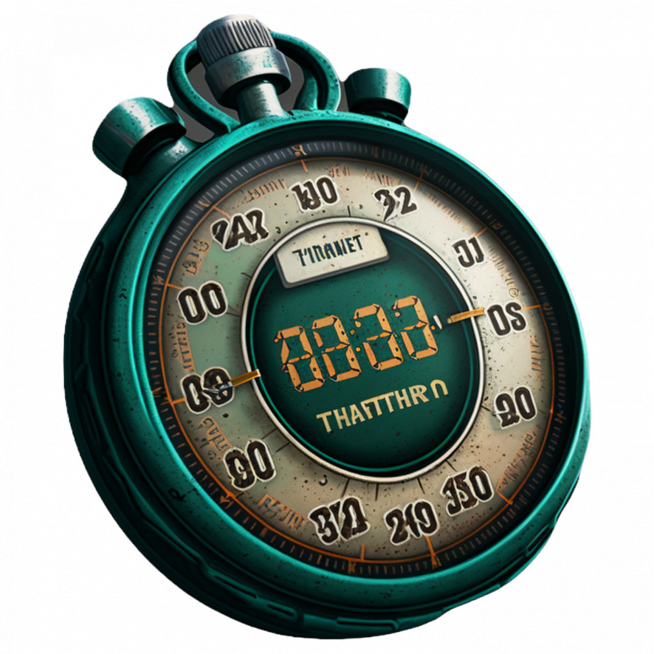 Set 5 bucati, Sticker decorativ, Cronometru, Rezistent la apa, NO8931, 6 cm, Multicolor