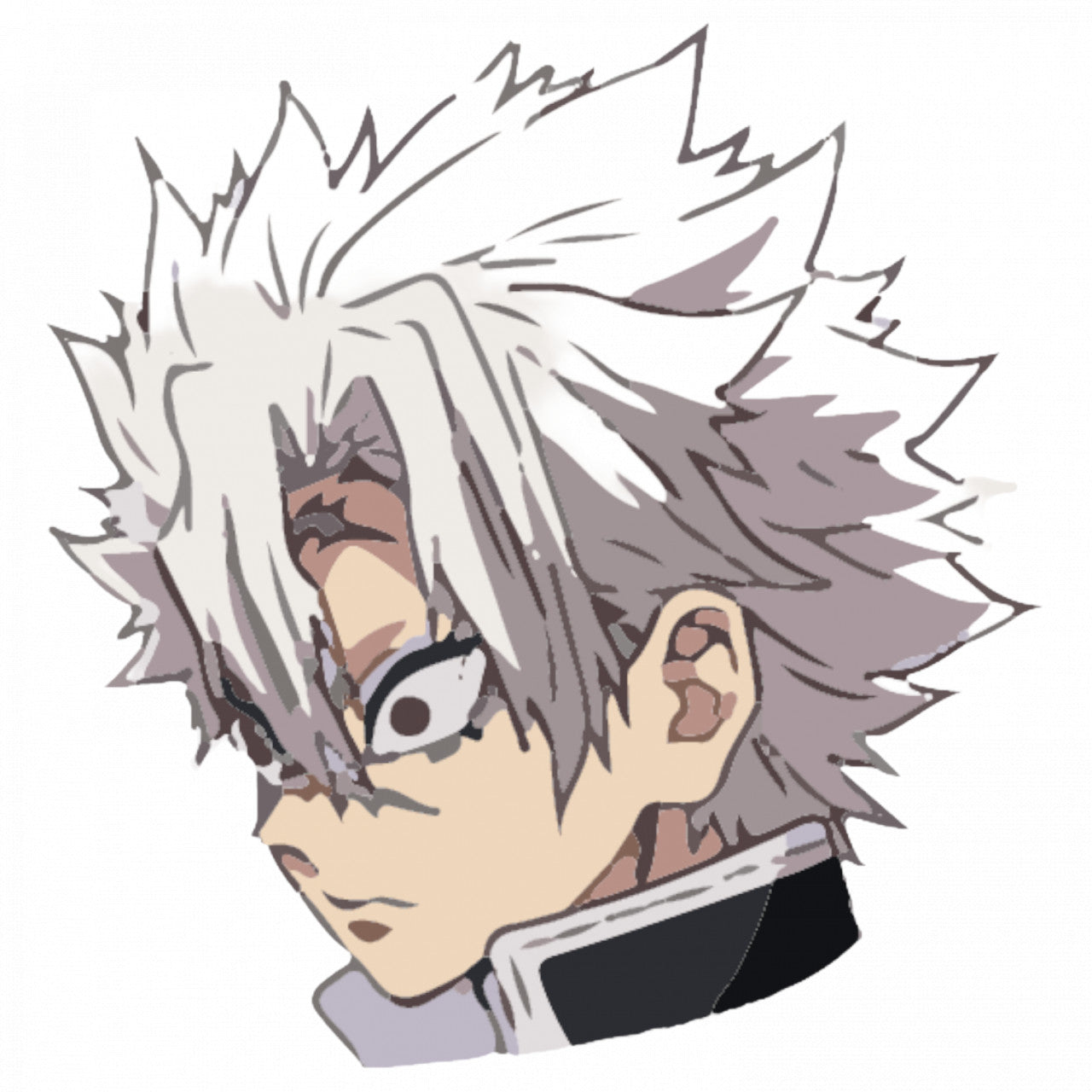 Set 5 bucati, Sticker decorativ, Demon Slayer Sameni anime, Rezistent la apa, NO8985, 6 cm, Multicolor