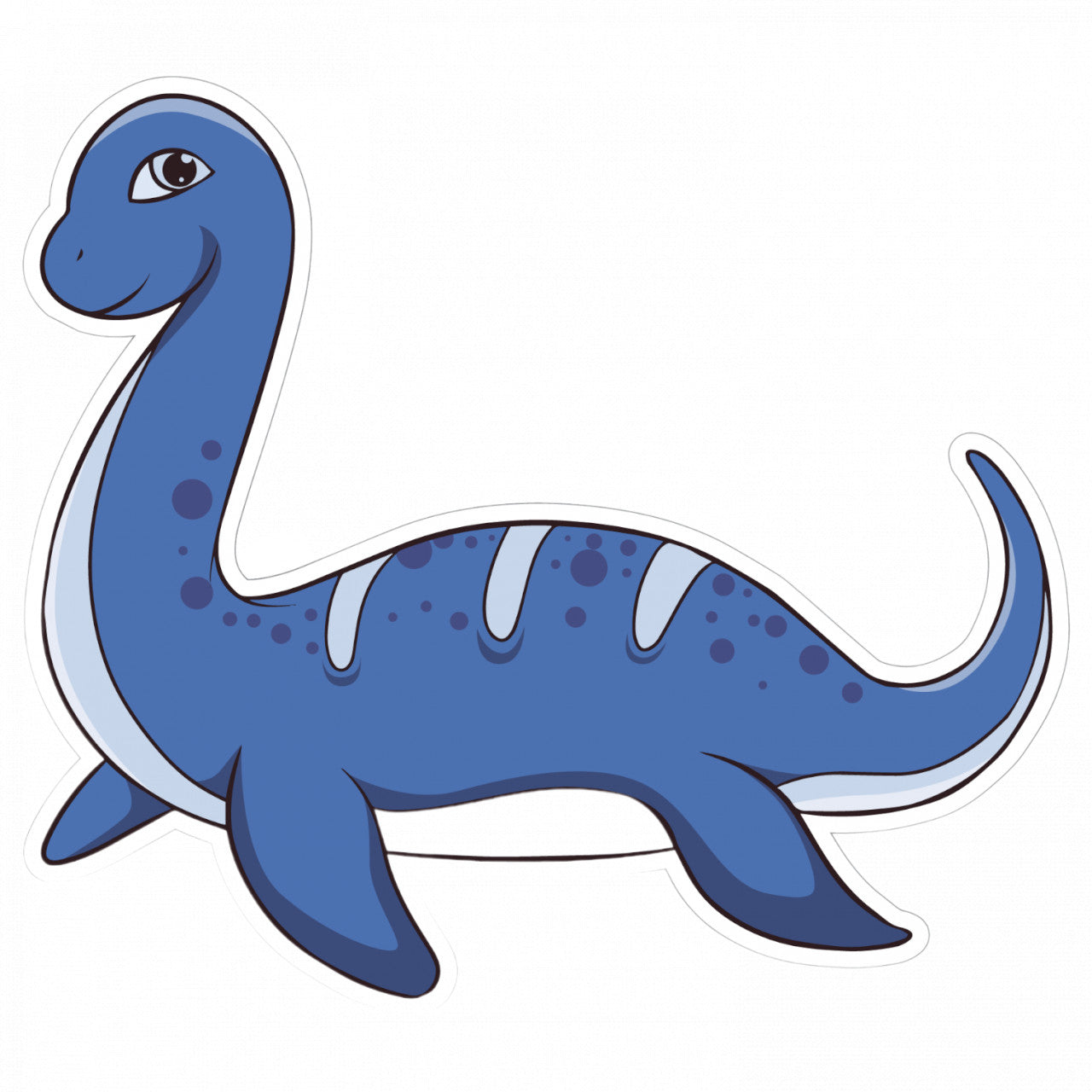 Set 5 bucati, Sticker decorativ, Dinozaur Apatosaurus, Rezistent la apa, NO9007, 6 cm, Multicolor