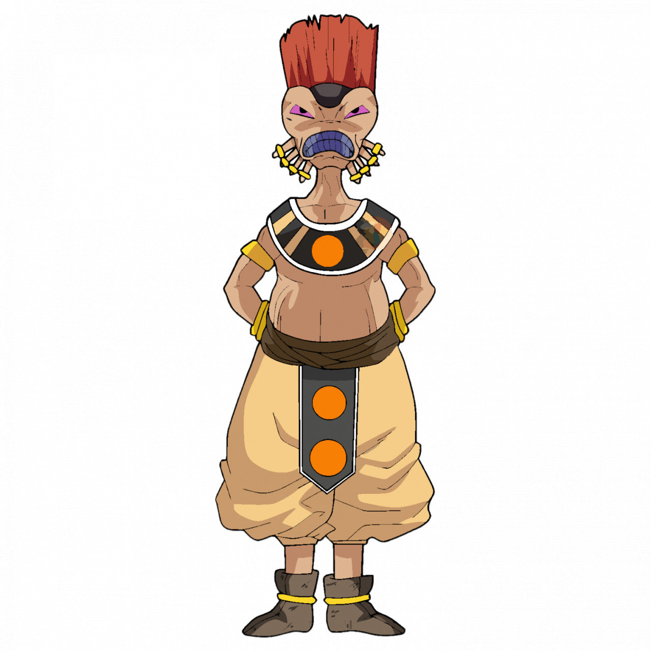 Set 5 bucati, Sticker decorativ, Dragon Ball Arak, Rezistent la apa, NO9093, 6 cm, Multicolor