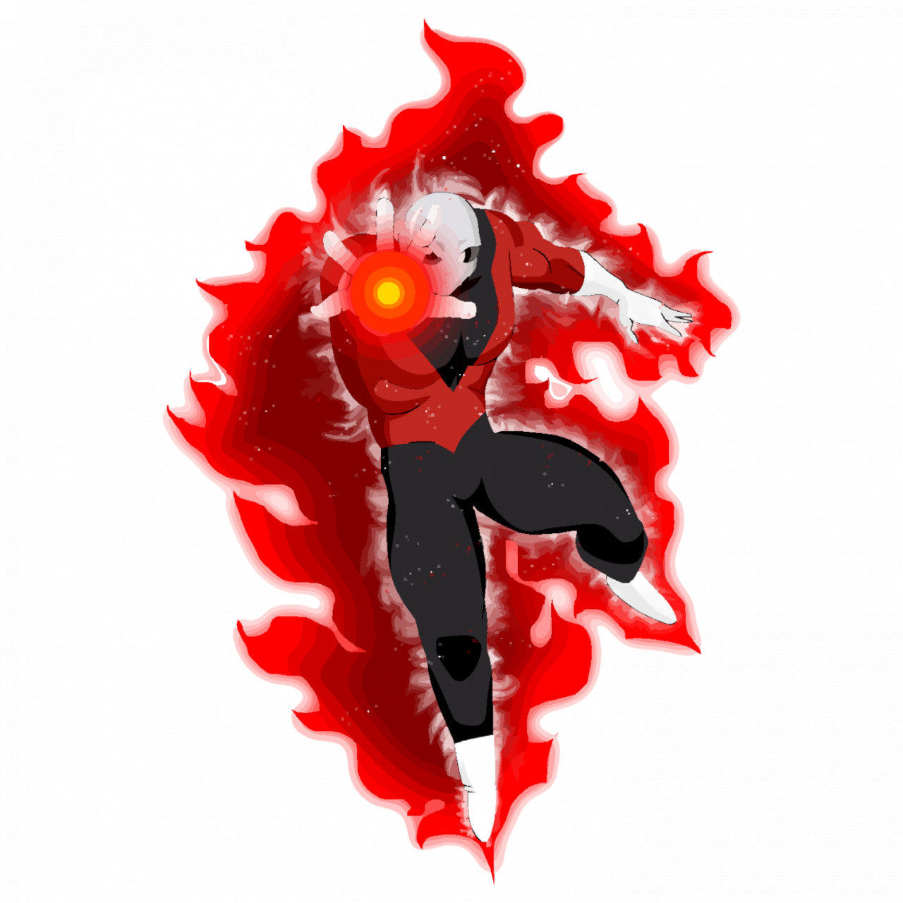 Set 5 bucati, Sticker decorativ, Dragon Ball Jiren 2, Rezistent la apa, NO9149, 6 cm, Multicolor