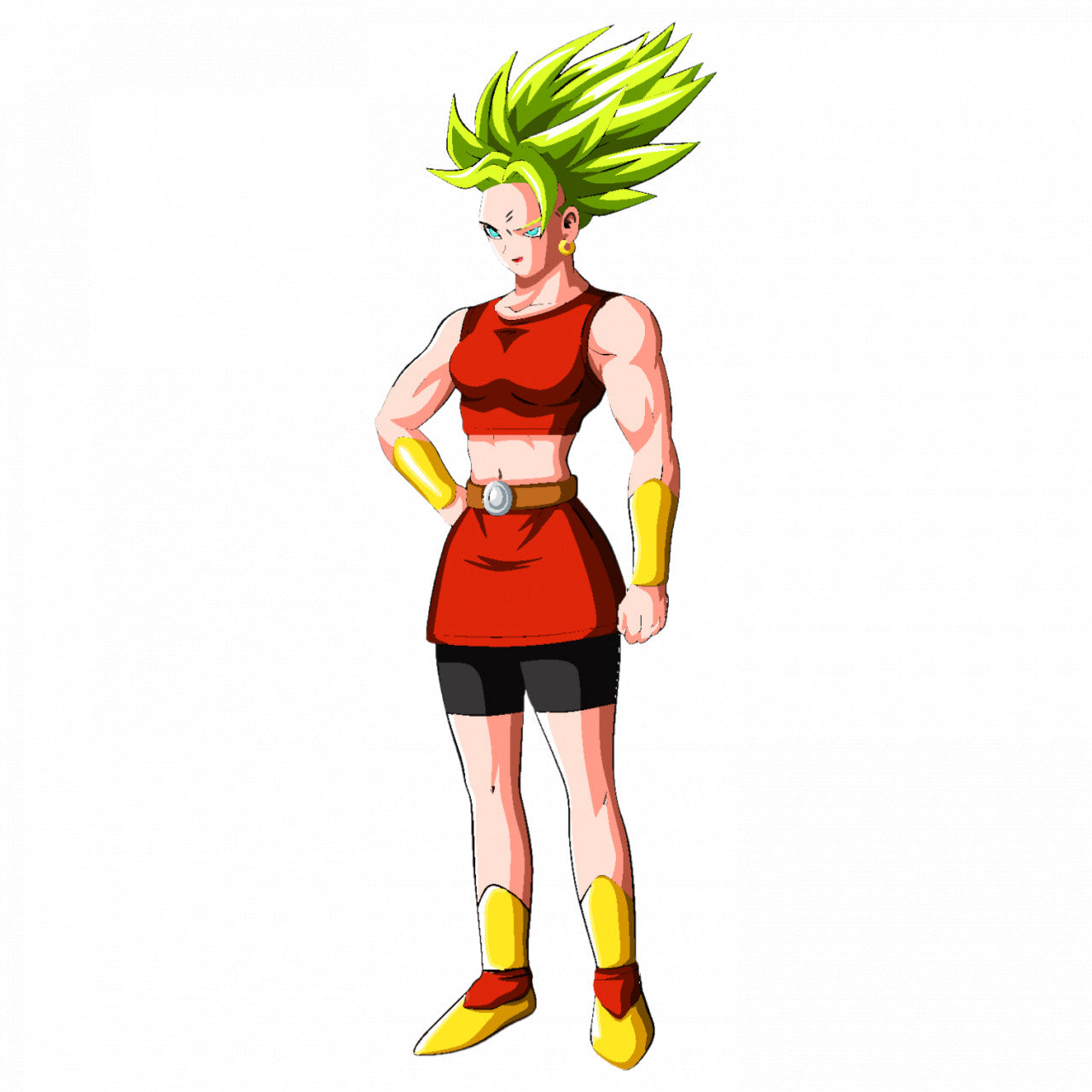 Set 5 bucati, Sticker decorativ, Dragon Ball Kale 3, Rezistent la apa, NO9153, 6 cm, Multicolor