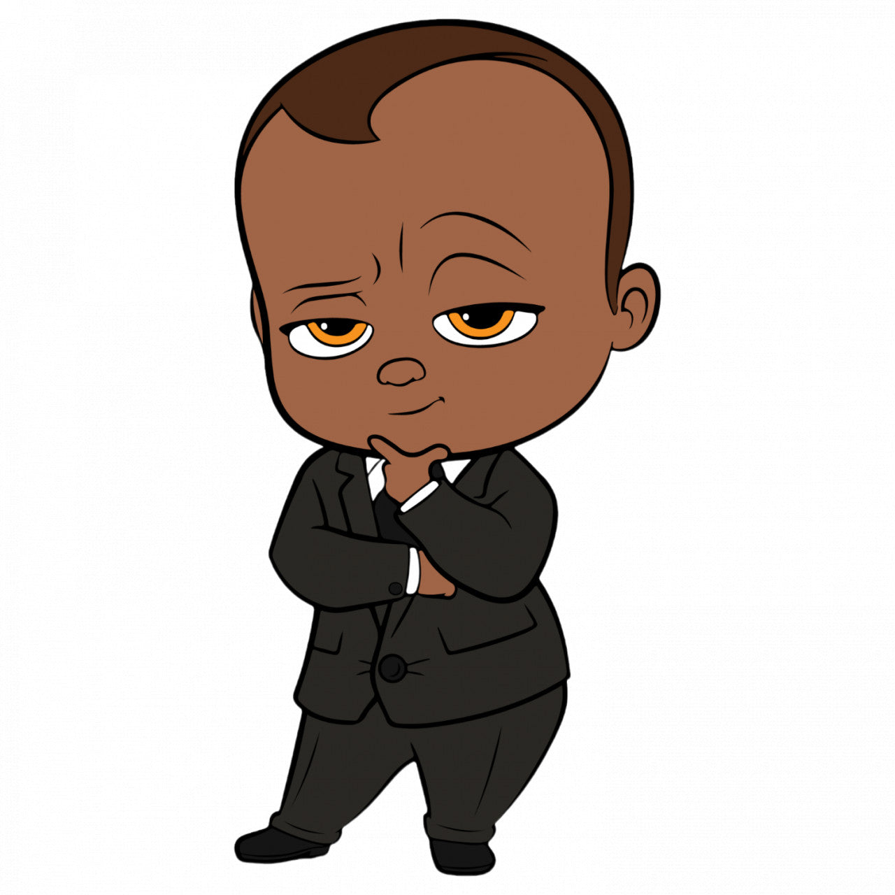 Set 5 bucati, Sticker decorativ, Filmul Boss Baby, Rezistent la apa, NO9269, 6 cm, Multicolor