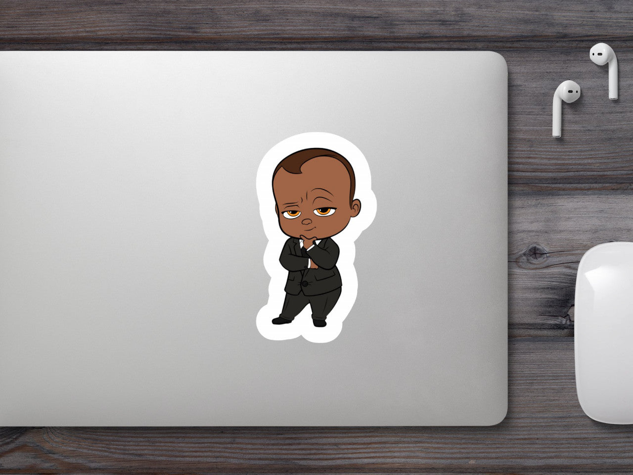 Set 5 bucati, Sticker decorativ, Filmul Boss Baby, Rezistent la apa, NO9269, 6 cm, Multicolor