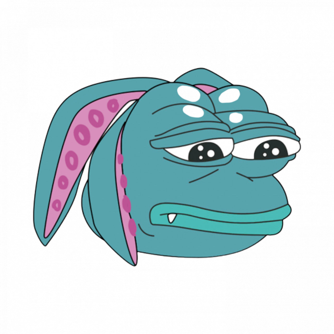 Set 5 bucati, Sticker decorativ, Fizz suparat Meme, Rezistent la apa, NO9272, 6 cm, Multicolor