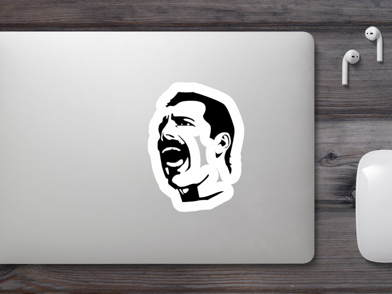 Set 5 bucati, Sticker decorativ, Freddie Mercury, Rezistent la apa, NO9340, 6 cm, Multicolor