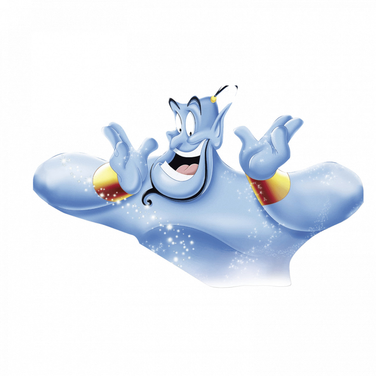 Set 5 bucati, Sticker decorativ, Genie, Rezistent la apa, NO9410, 6 cm, Multicolor