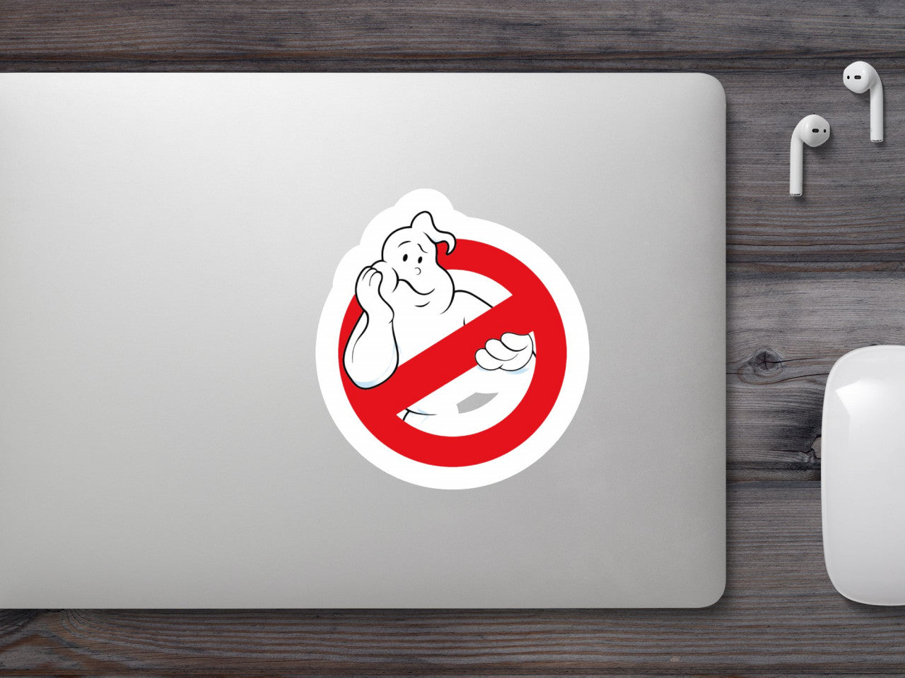 Set 5 bucati, Sticker decorativ, Ghostbusters plictisit, Rezistent la apa, NO9419, 6 cm, Multicolor