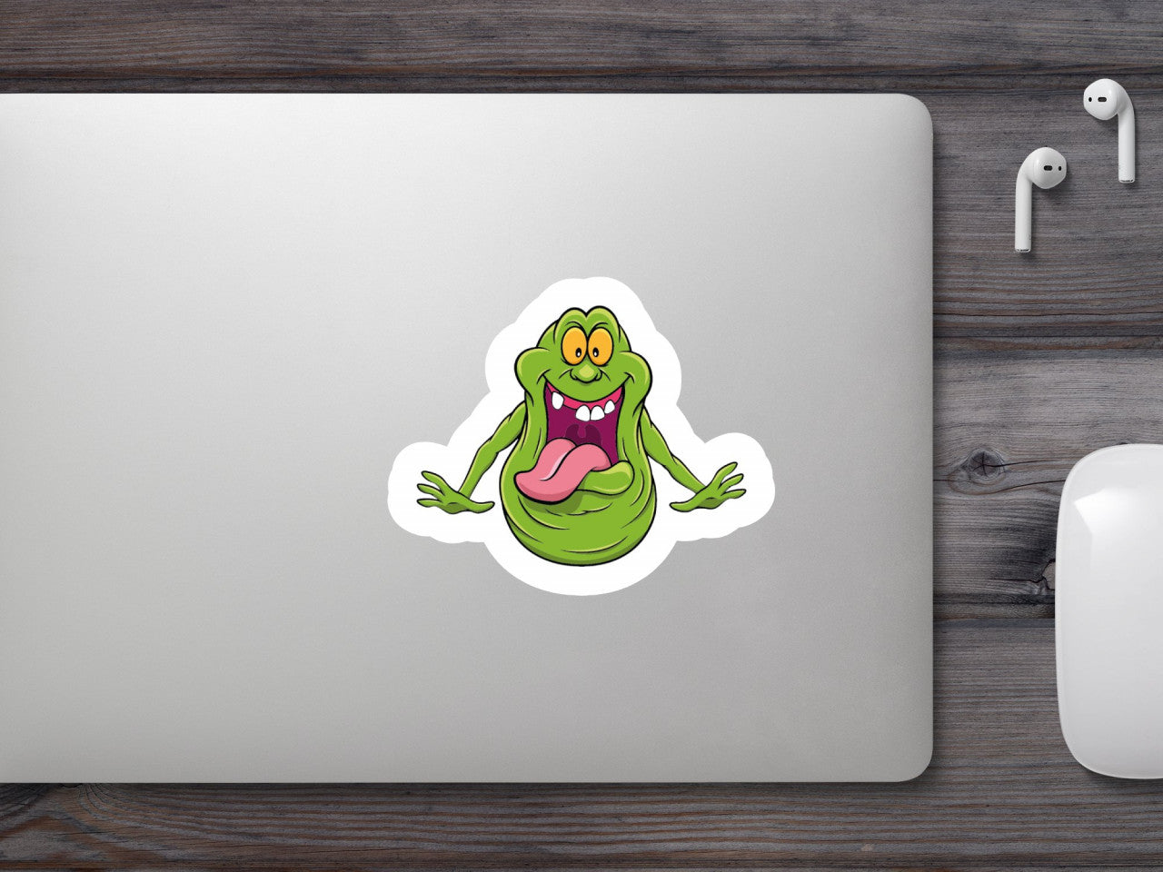 Set 5 bucati, Sticker decorativ, Ghostbusters Slime Busters , Rezistent la apa, NO9420, 6 cm, Multicolor