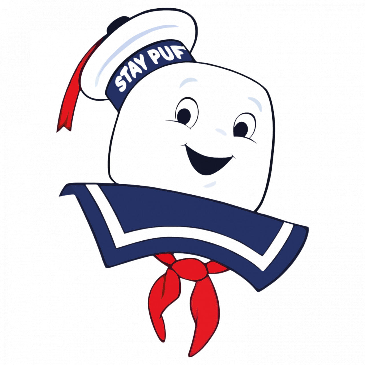 Set 5 bucati, Sticker decorativ, Ghostbusters Stay Puft Marshmallow, Rezistent la apa, NO9421, 6 cm, Multicolor