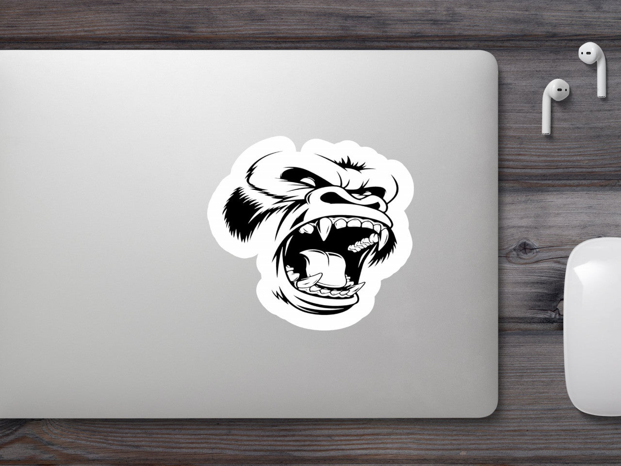 Set 5 bucati, Sticker decorativ, Godzilla King Kong, Rezistent la apa, NO9453, 6 cm, Multicolor