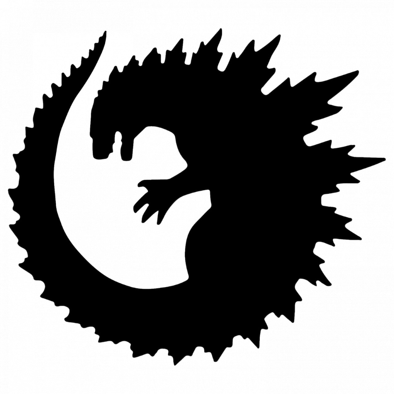 Set 5 bucati, Sticker decorativ, Godzilla King of the Monsters , Rezistent la apa, NO9454, 6 cm, Multicolor