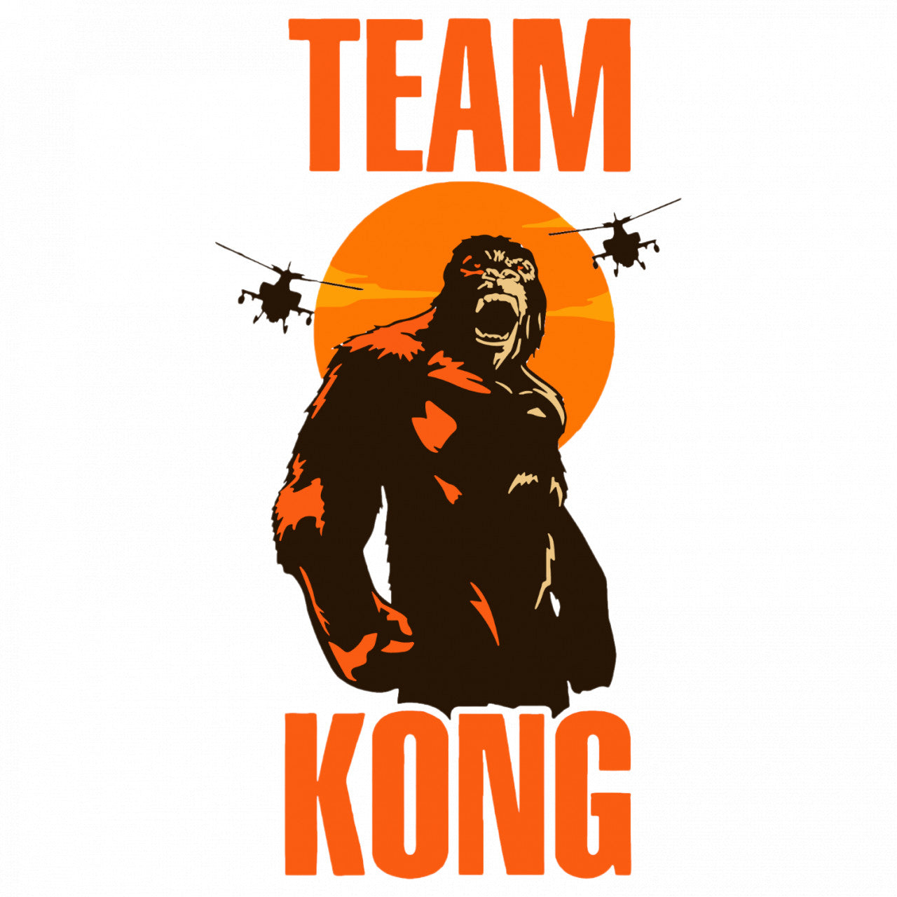 Set 5 bucati, Sticker decorativ, Godzilla Team Kong, Rezistent la apa, NO9457, 6 cm, Multicolor