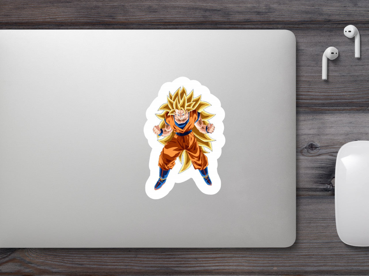 Set 5 bucati, Sticker decorativ, Goku God Dragon Ball, Rezistent la apa, NO9478, 6 cm, Multicolor