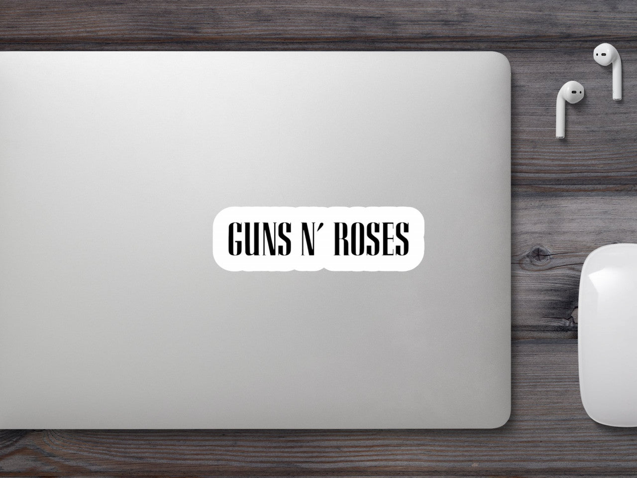 Set 5 bucati, Sticker decorativ, Guns N' Roses, Rezistent la apa, NO9534, 6 cm, Multicolor