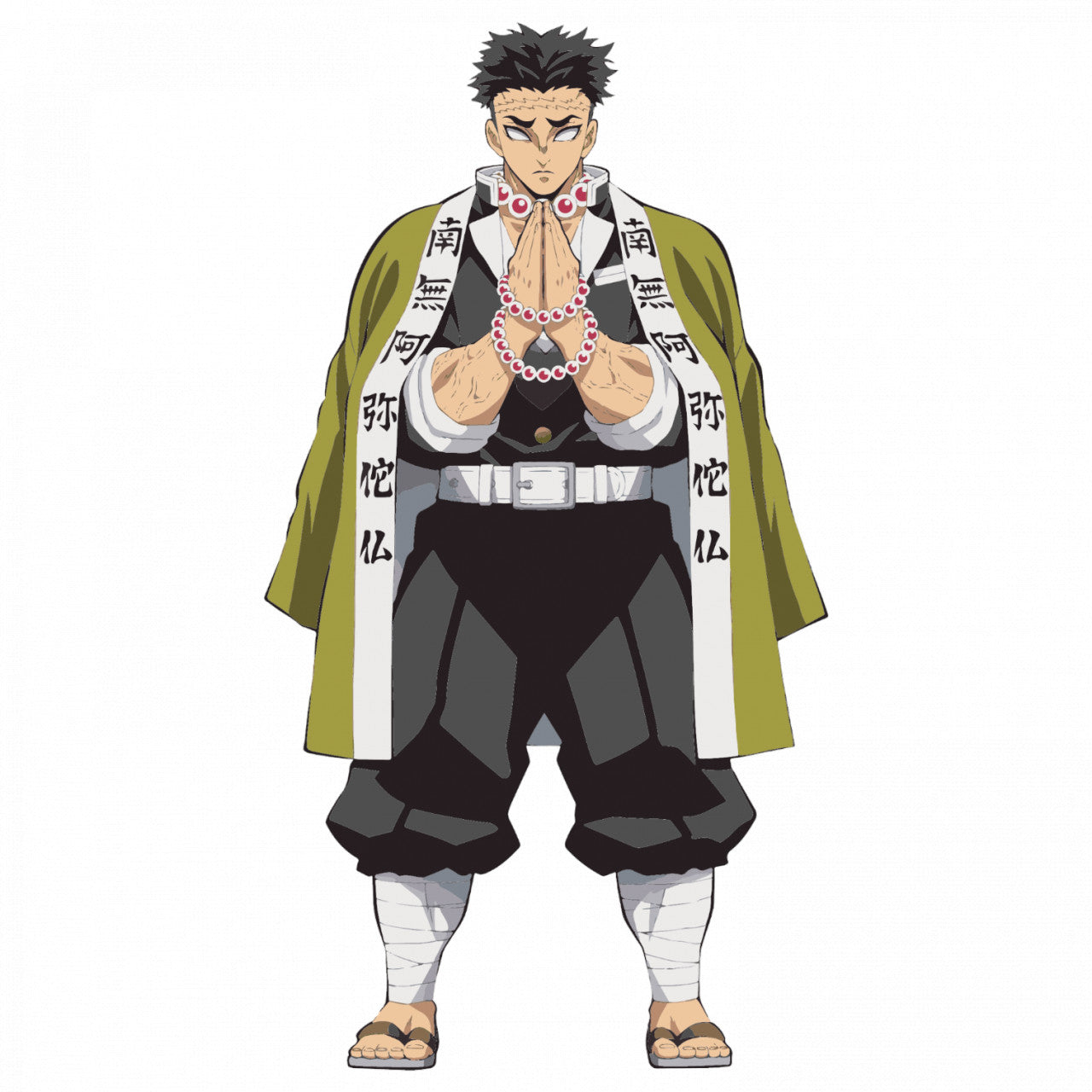 Set 5 bucati, Sticker decorativ, Gyomei Himejima Demon Slayer, Rezistent la apa, NO9536, 6 cm, Multicolor